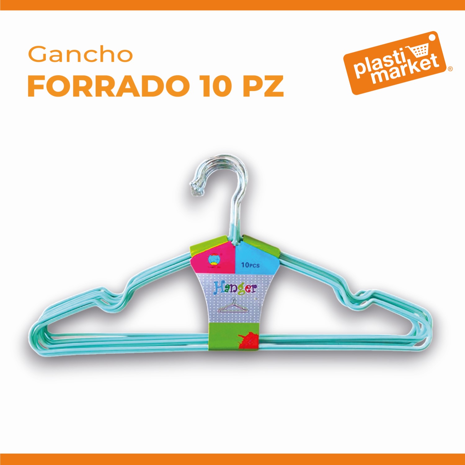 A09-018X GANCHO FORRADO 10 PZ.