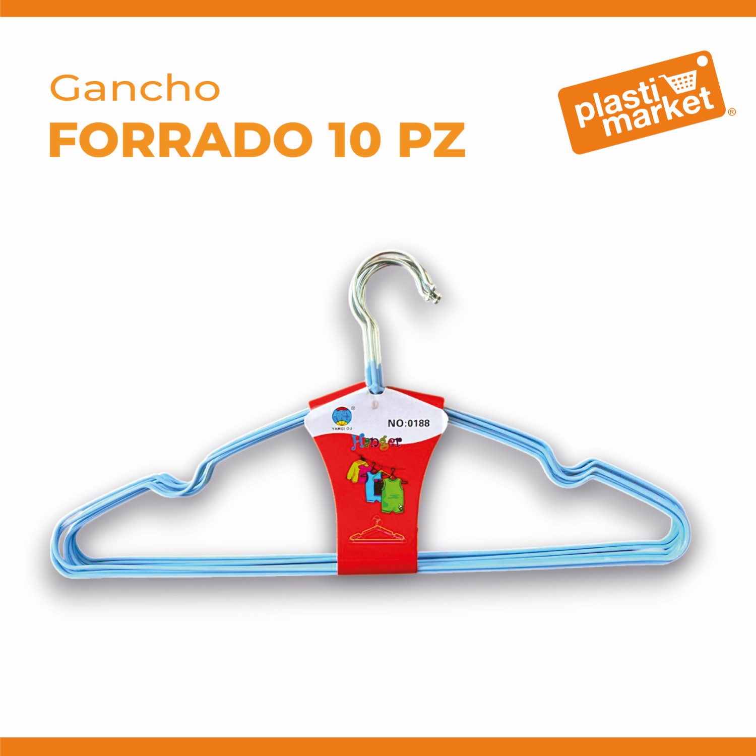 A09-232X GANCHO FORRADO 10 PZ.