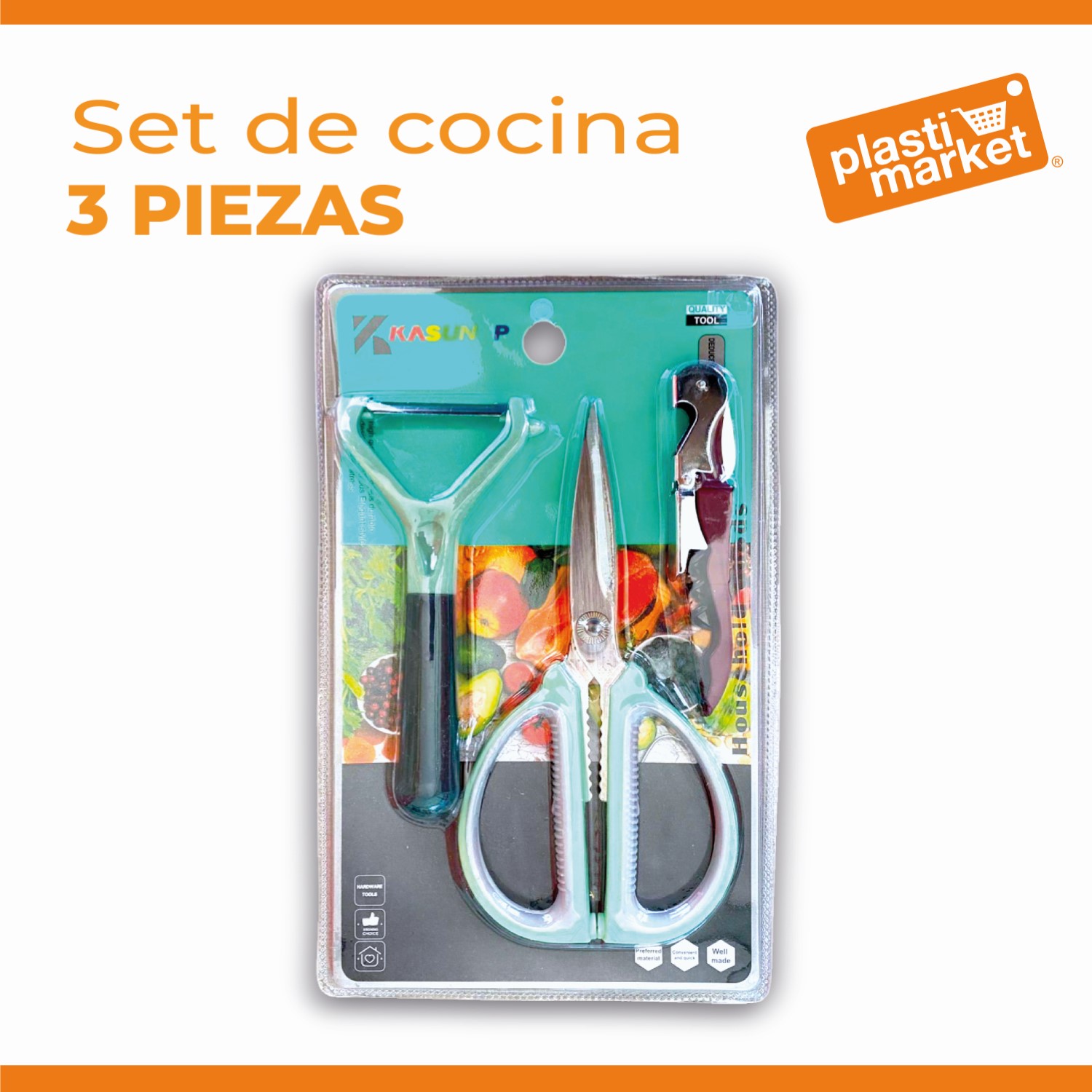 A-9801 SET DE COCINA 3 PZ.