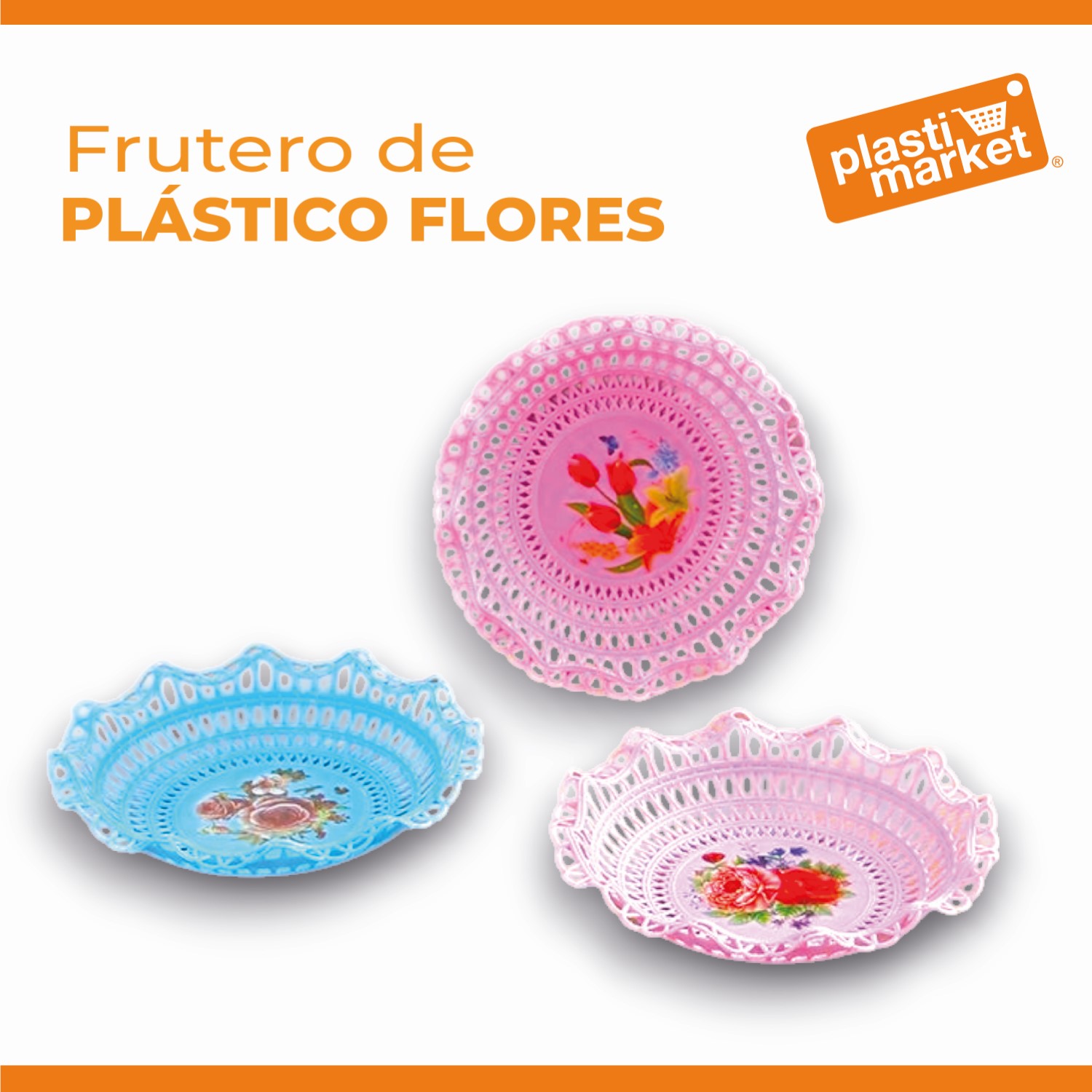 AA-0135-1 FRUTERO DE PLASTICO FLORES