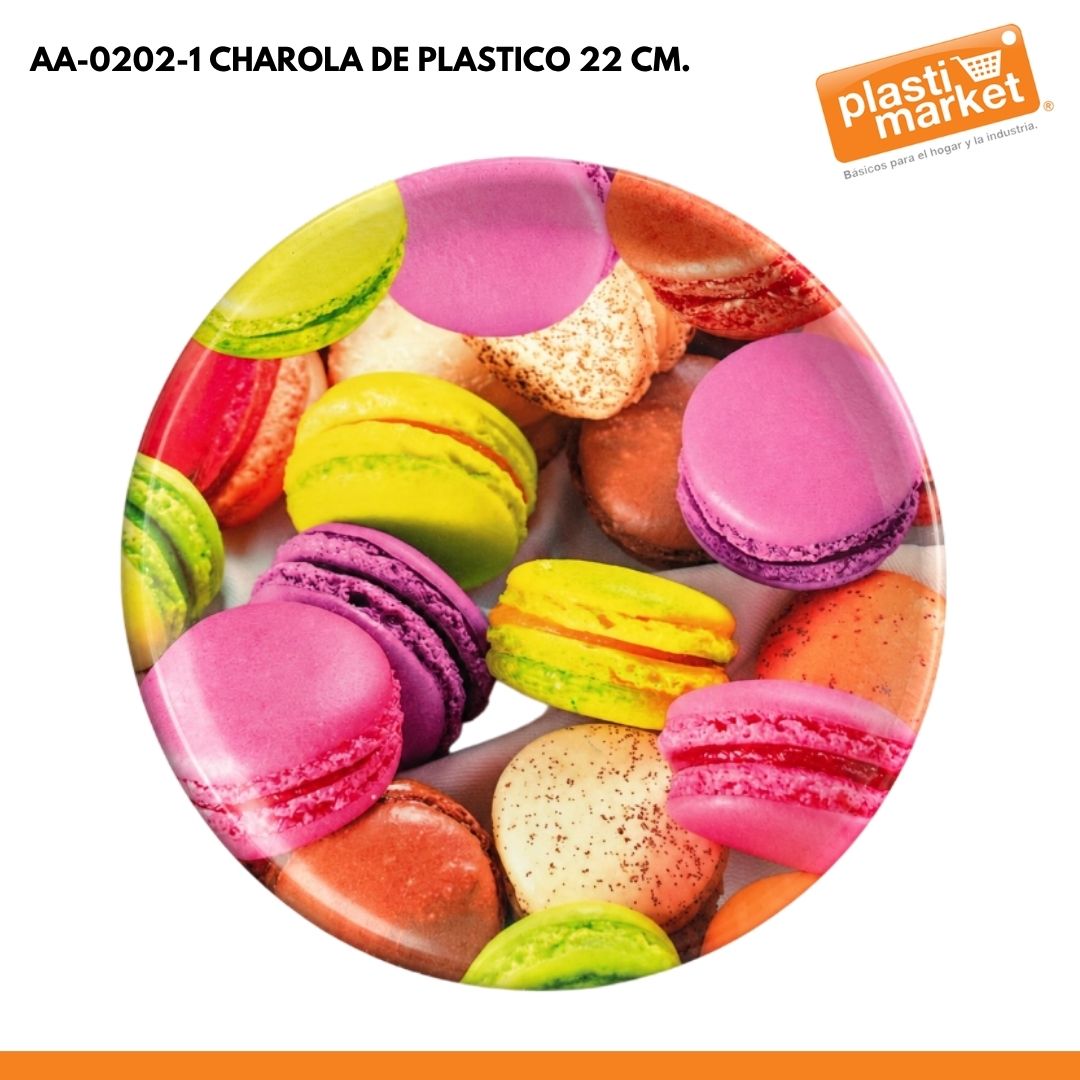 AA-0202-1 CHAROLA DE PLASTICO 22 CM.