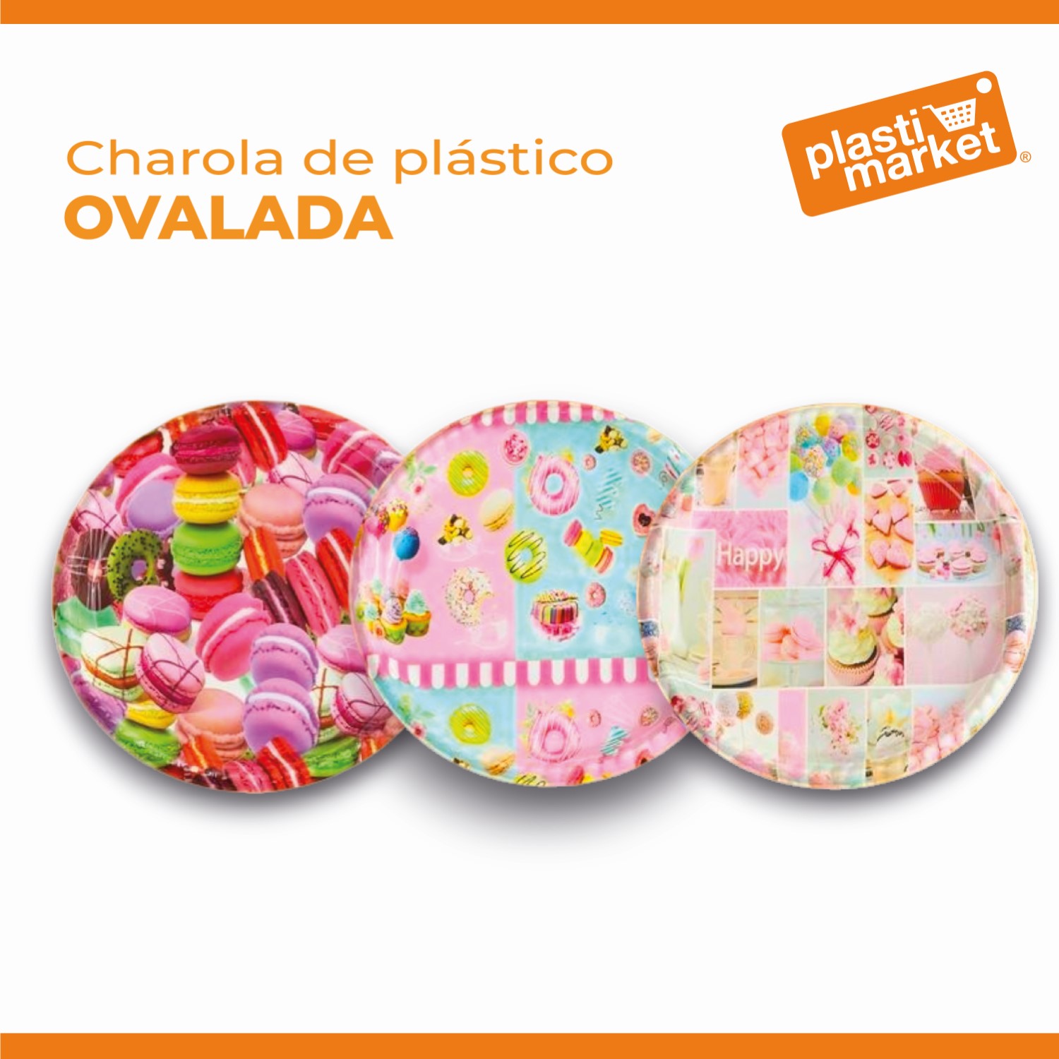 AA-0209-2 CHAROLA DE PLASTICO OVALADA