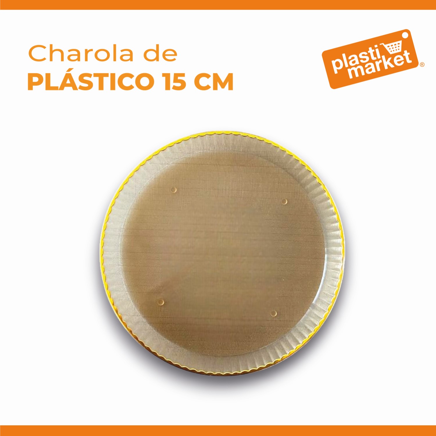 AA-0220A CHAROLA DE PLASTICO 15 CM.