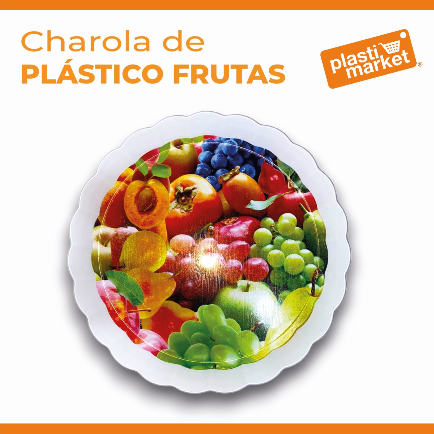 AA-0236-2 CHAROLA DE PLASTICO FRUTAS 35 CM.
