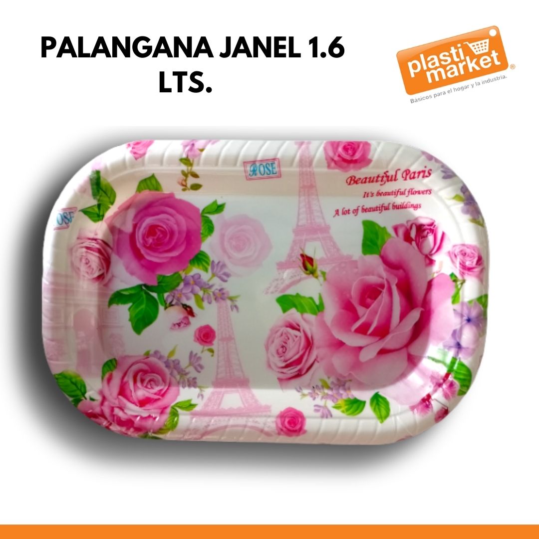 AA-0422-1 CHAROLA RECTANGULAR DECORADA 32X21 CM.