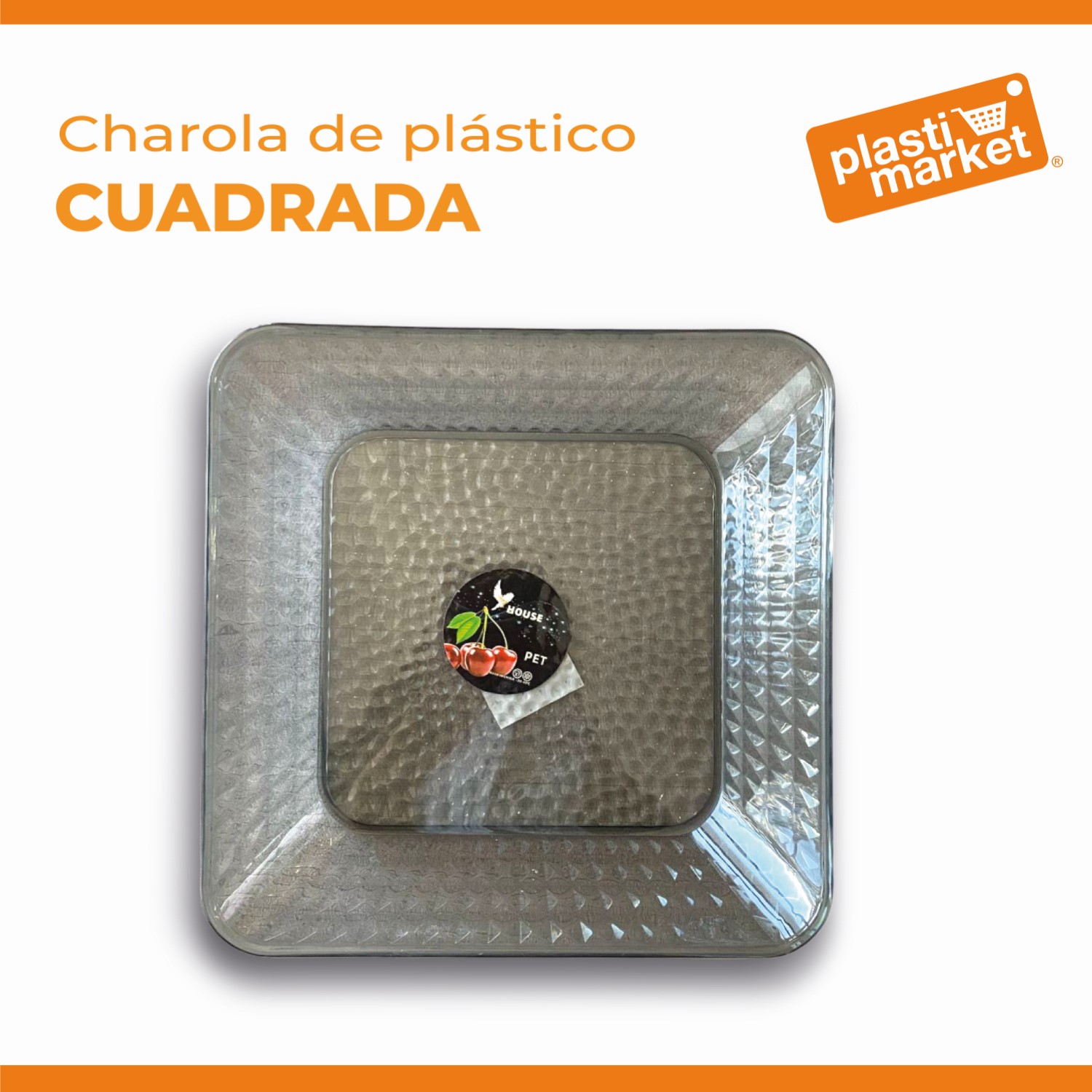 AA-1102-1 CHAROLA DE PLASTICO CUADRADA