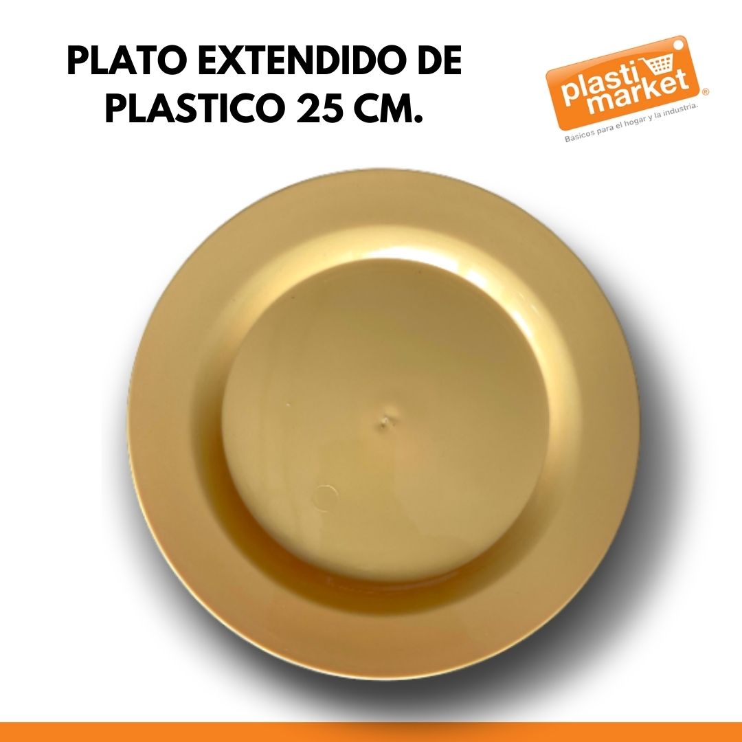 AA-1992-10 PLATO EXTENDIDO DE PLASTICO 25 CM.