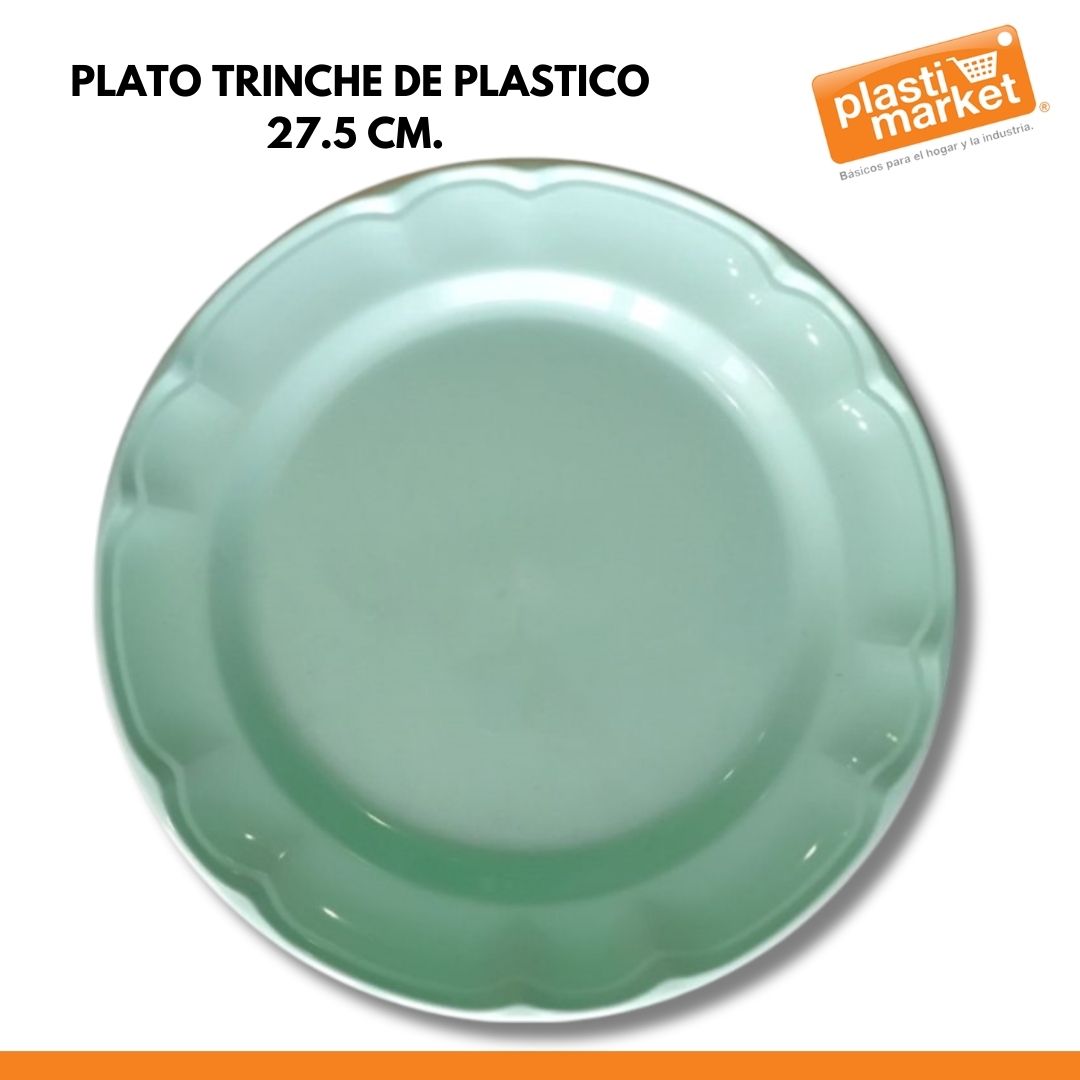 AA-2102-10.75 PLATO TRINCHE DE PLASTICO 27.5 CM.