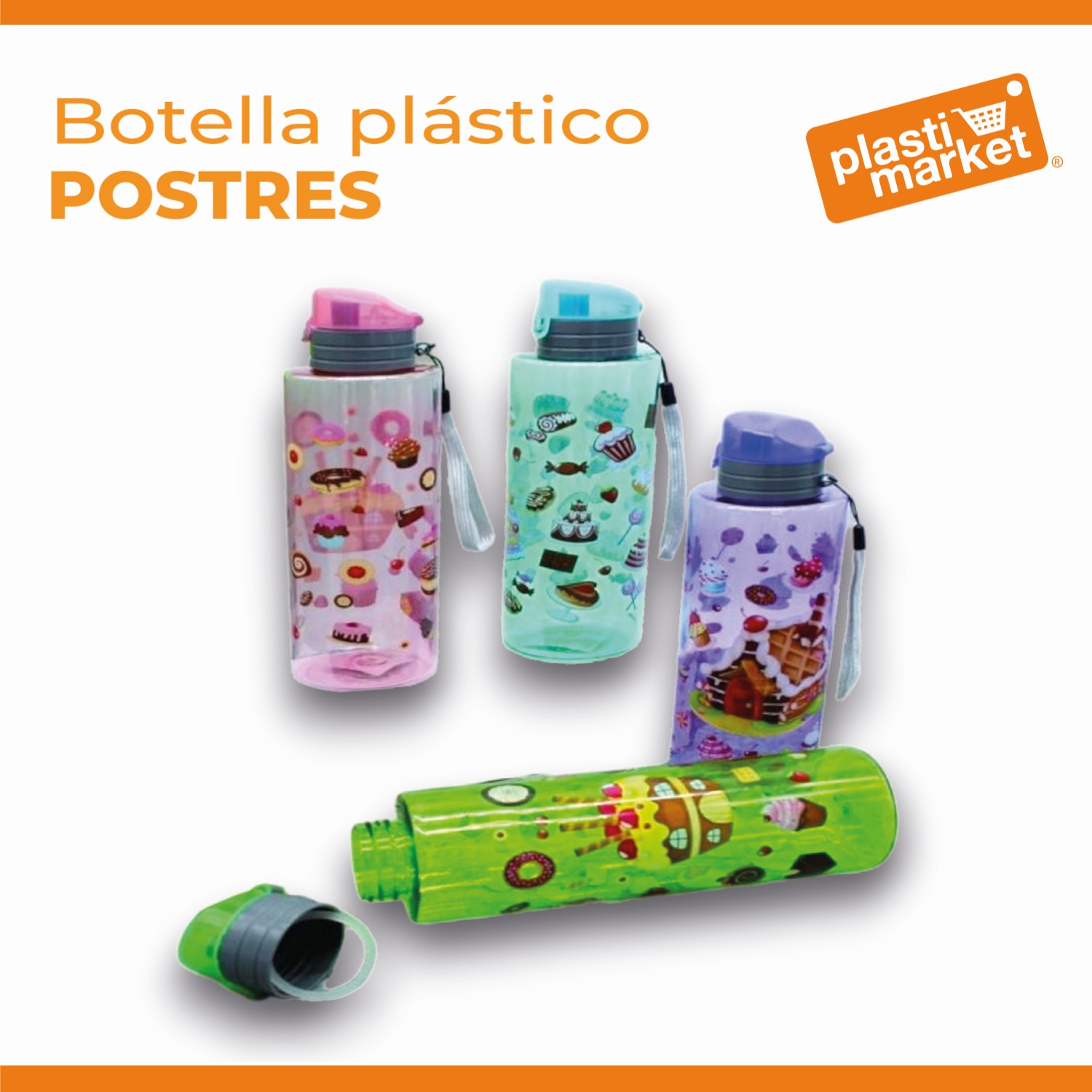 AD-1627 BOTELLA DE PLASTICO POSTRES
