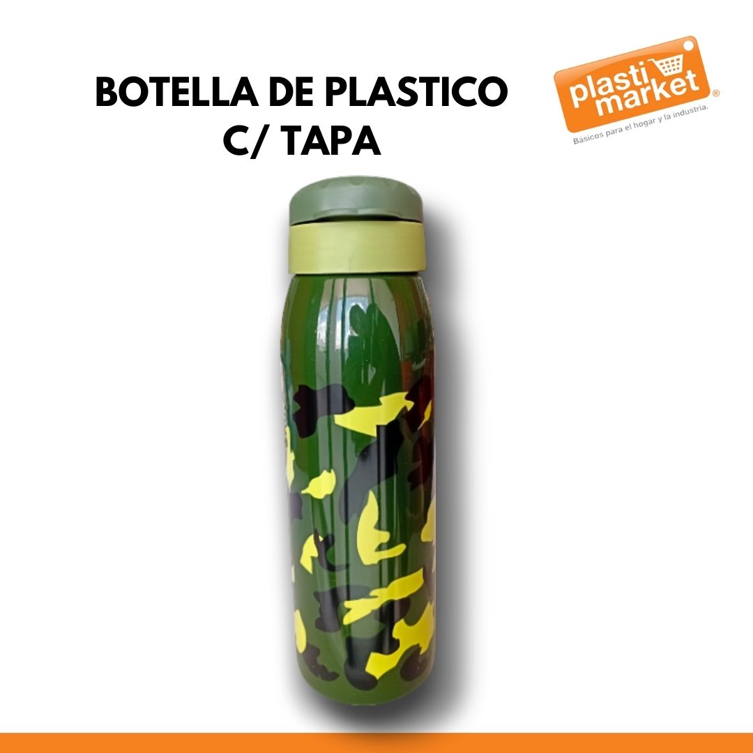 AD-1707 BOTELLA DE PLASTICO C/TAPA