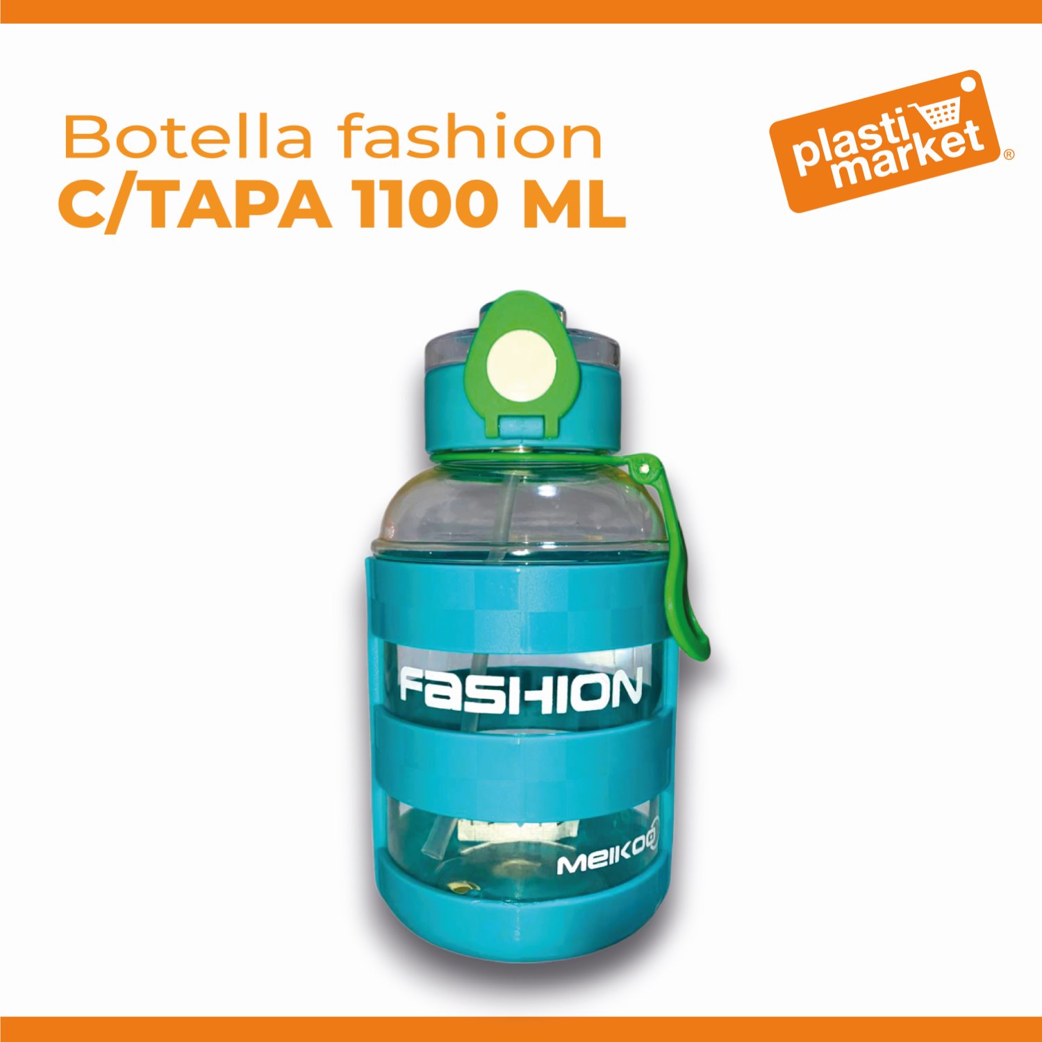 AD-1712 BOTELLA FASHION C/TAPA 1100 ML.