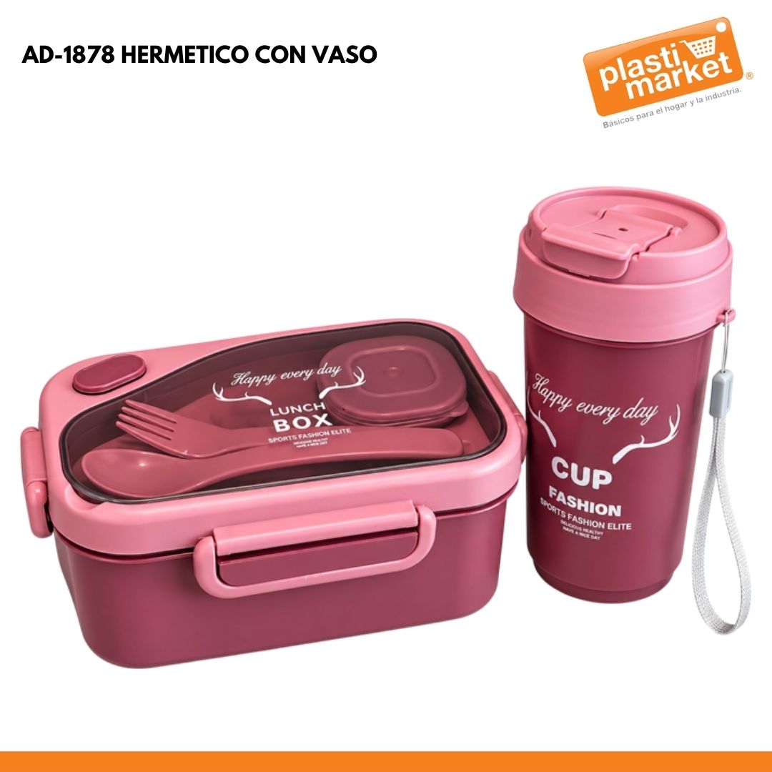 AD-1878 HERMETICO CON VASO