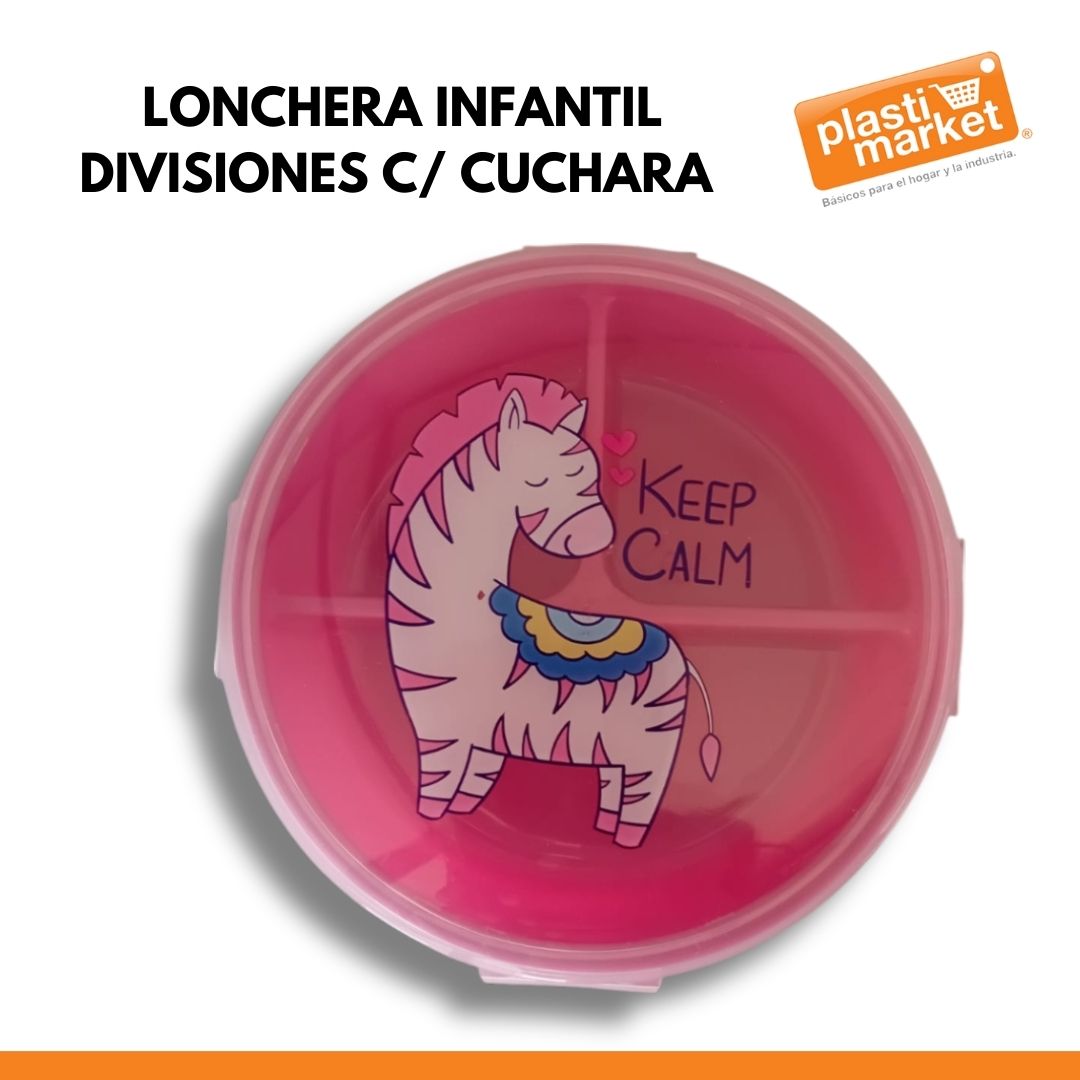 AD-1907A LONCHERA INFANTIL DIVISIONES C/CUCHARA