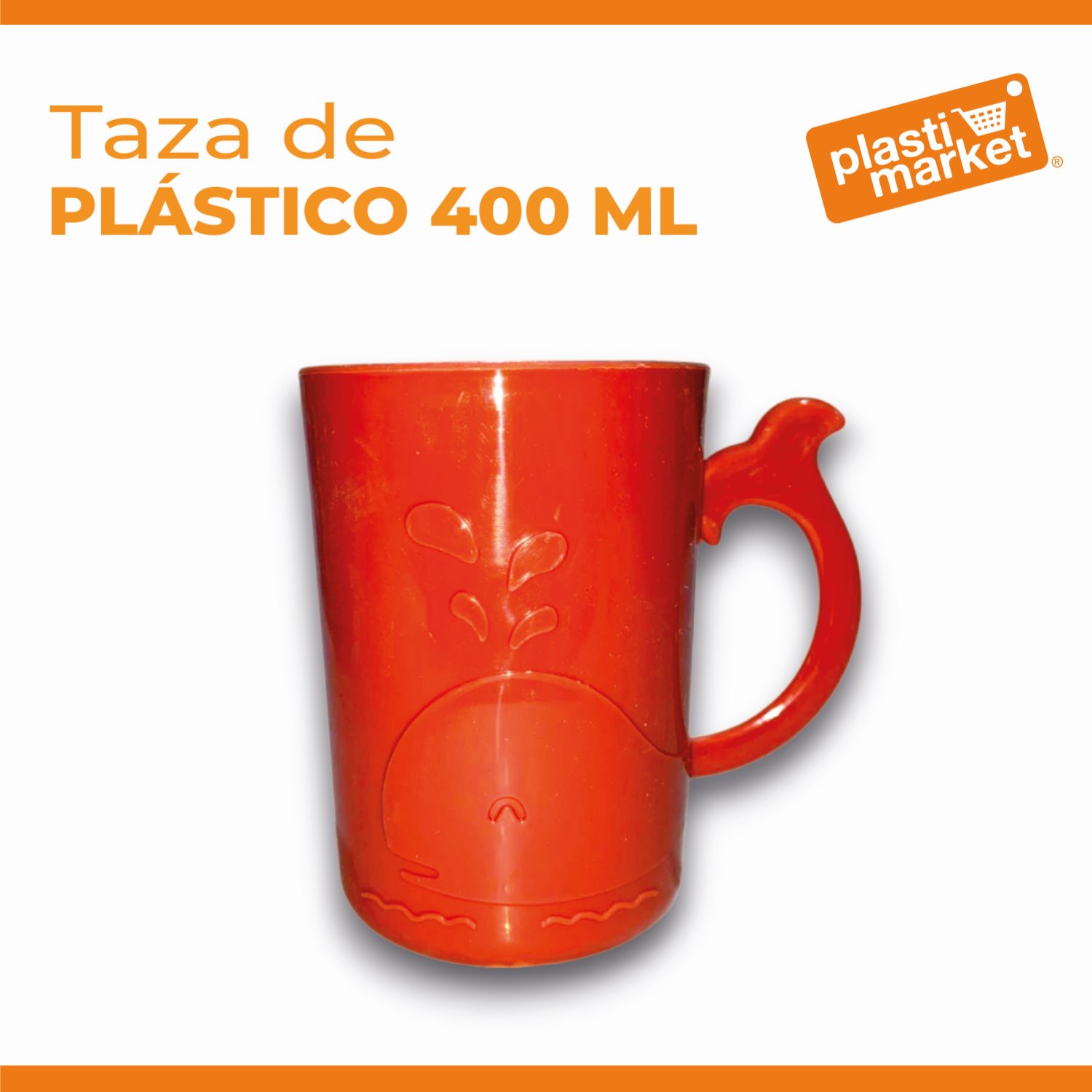 AD-3802 TAZA DE PLASTICO 400 ML.