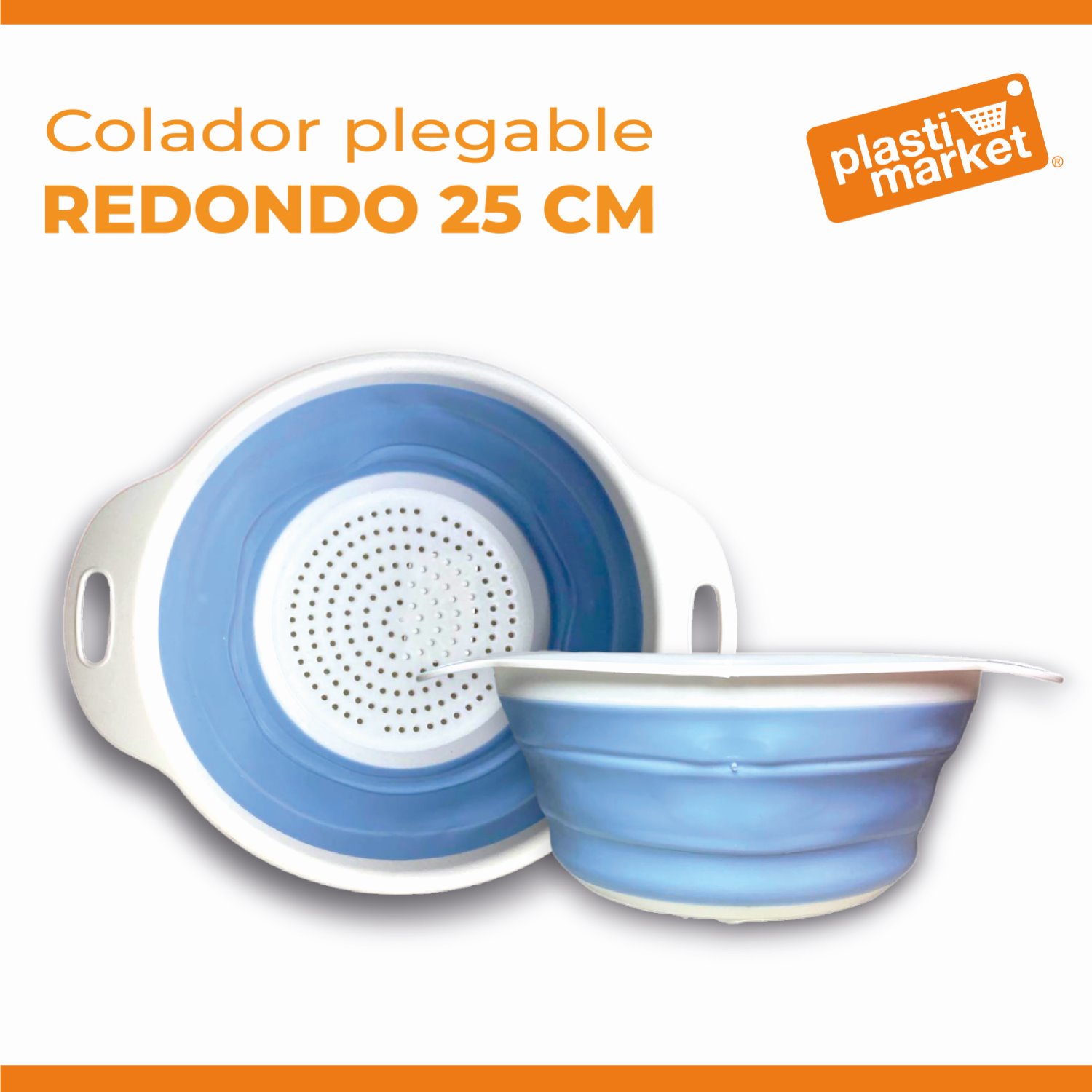 AK-2536 COLADOR PLEGABLE REDONDO 25 CM.