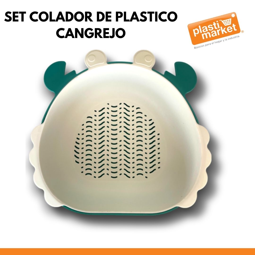 AK-2545 SET COLADOR DE PLASTICO CANGREJO