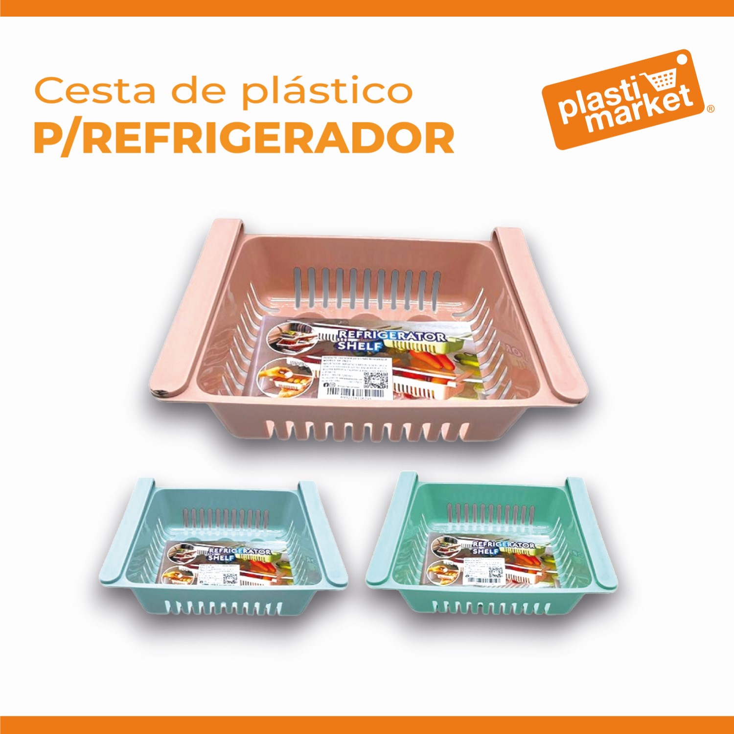 AK-2902-1 CESTA DE PLASTICO P/REFRIGERADOR