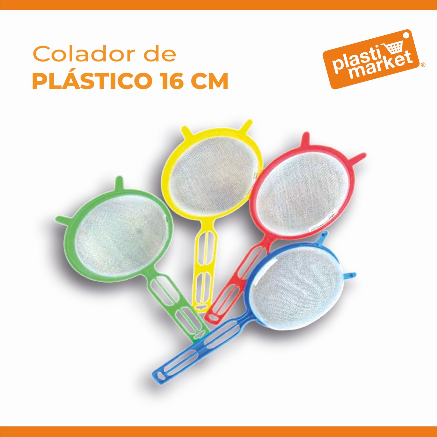 AK-5904-3 COLADOR DE PLASTICO 16 CM.