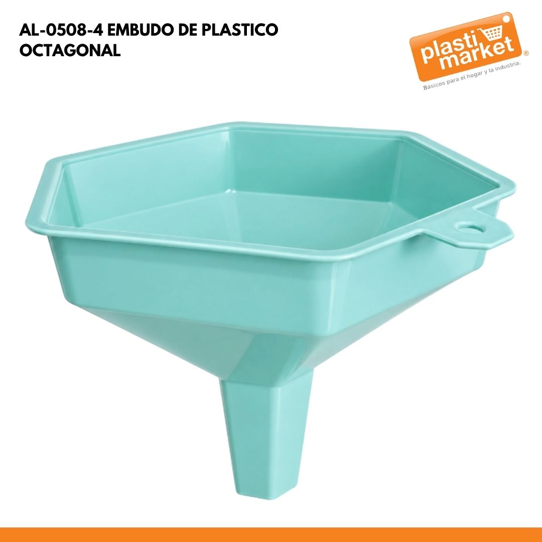 AL-0508-4 EMBUDO DE PLASTICO OCTAGONAL