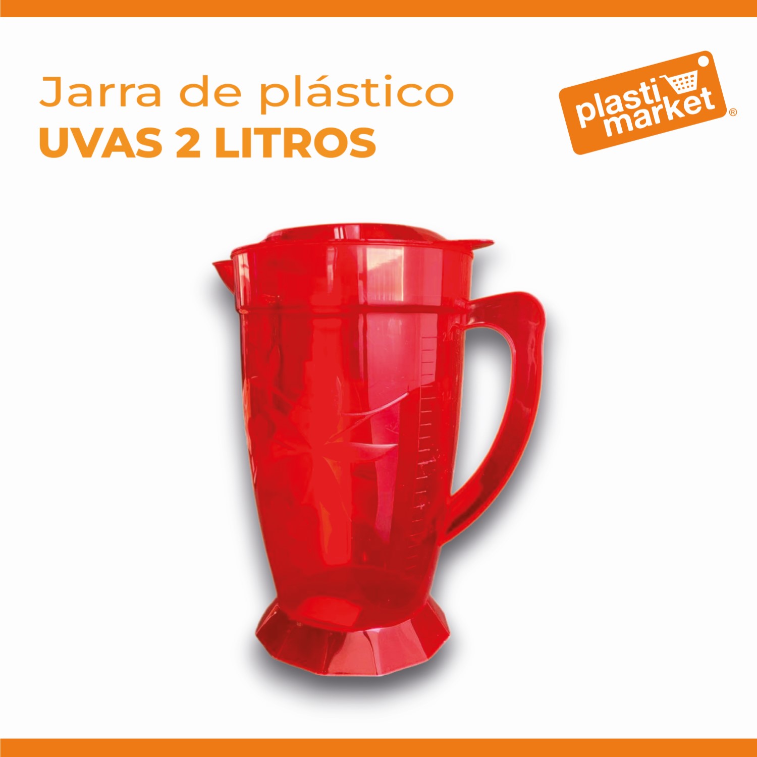 AL-0902-2 JARRA DE PLASTICO UVAS 2 LTS.