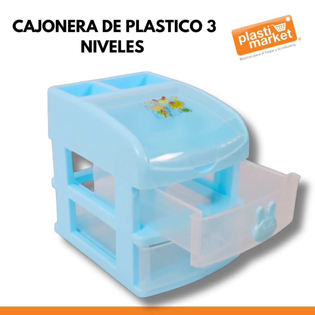 AM-0152-2 CAJONERA DE PLASTICO 3 NIVELES