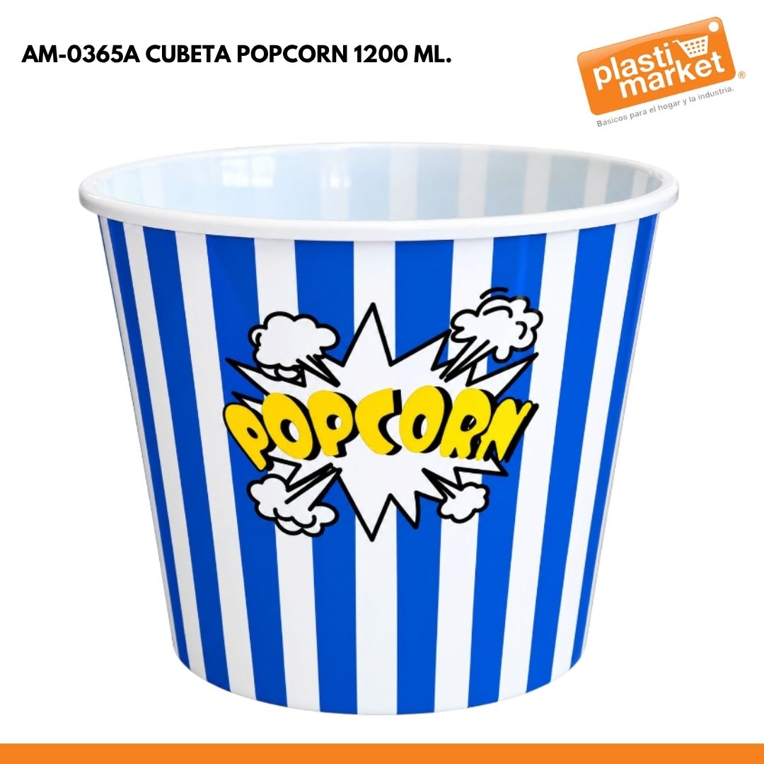 AM-0365A CUBETA POPCORN 1200 ML.