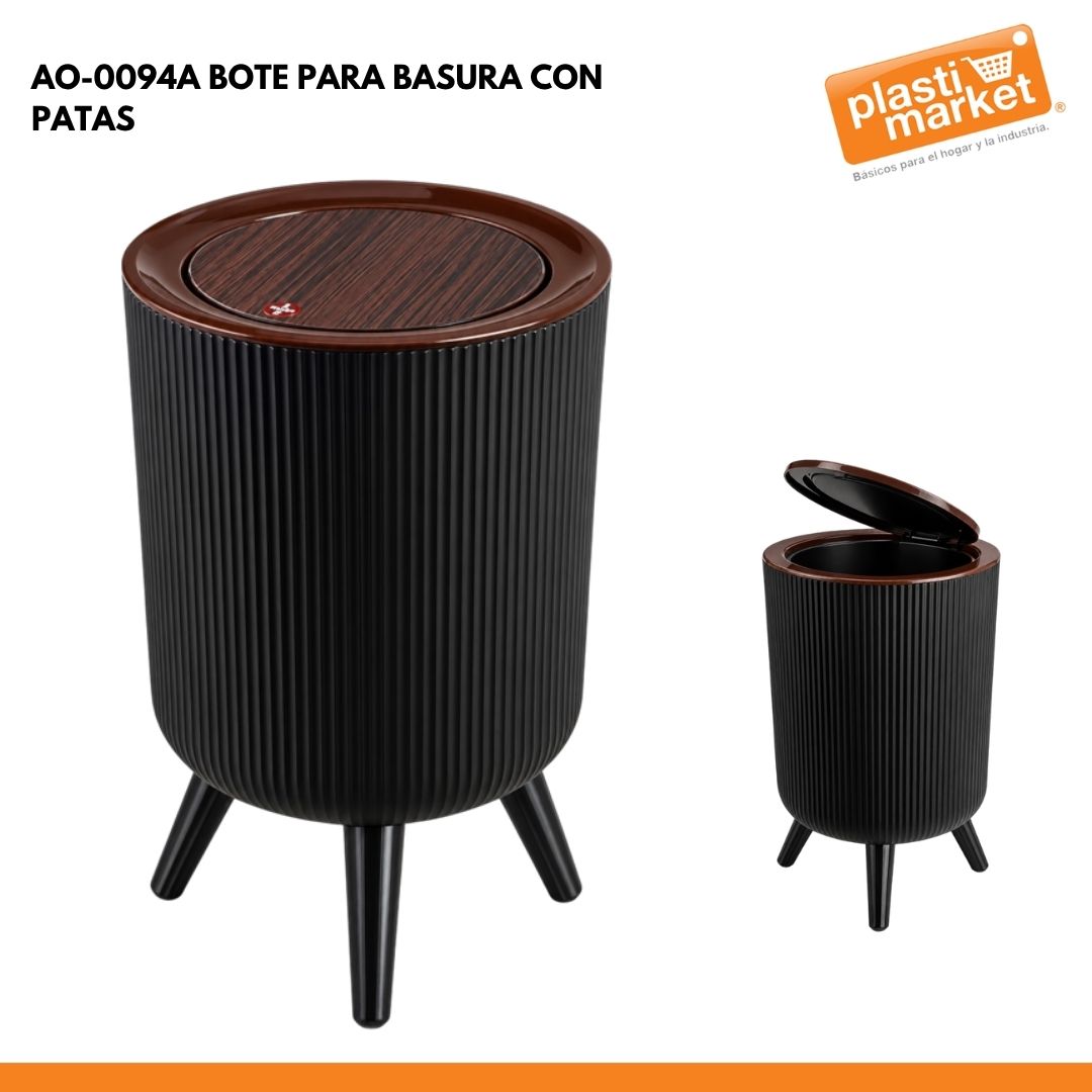 AO-0094A BOTE PARA BASURA CON PATAS