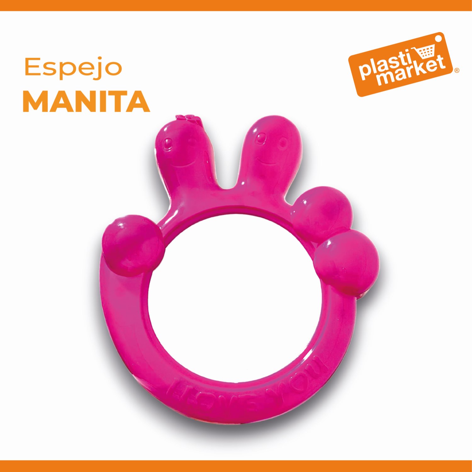 AO-9547 ESPEJO MANITA 31X27 CM.