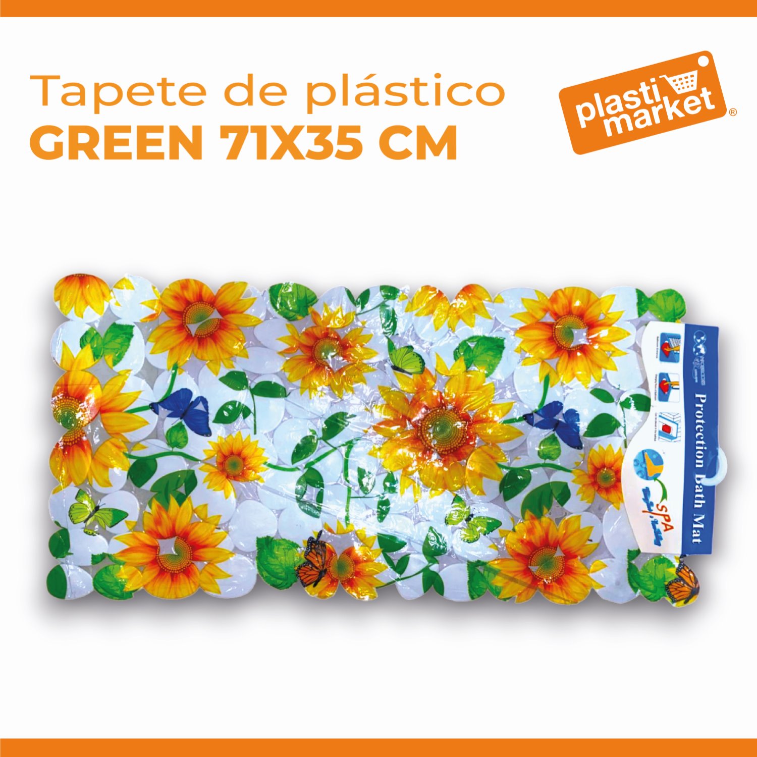 AP-1500A TAPETE DE PLASTICO GREEN 71X35 CM.