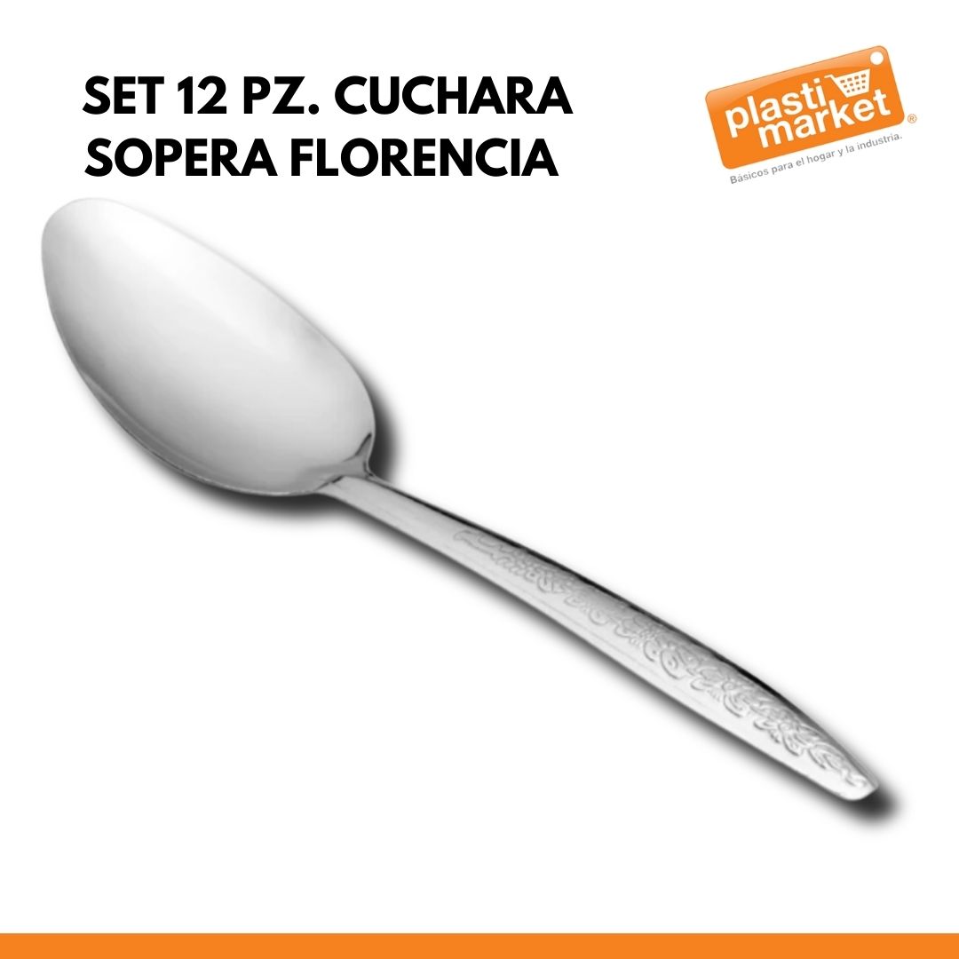 AS-0502-6 SET 12 PZ. CUCHARA SOPERA FLORENCIA