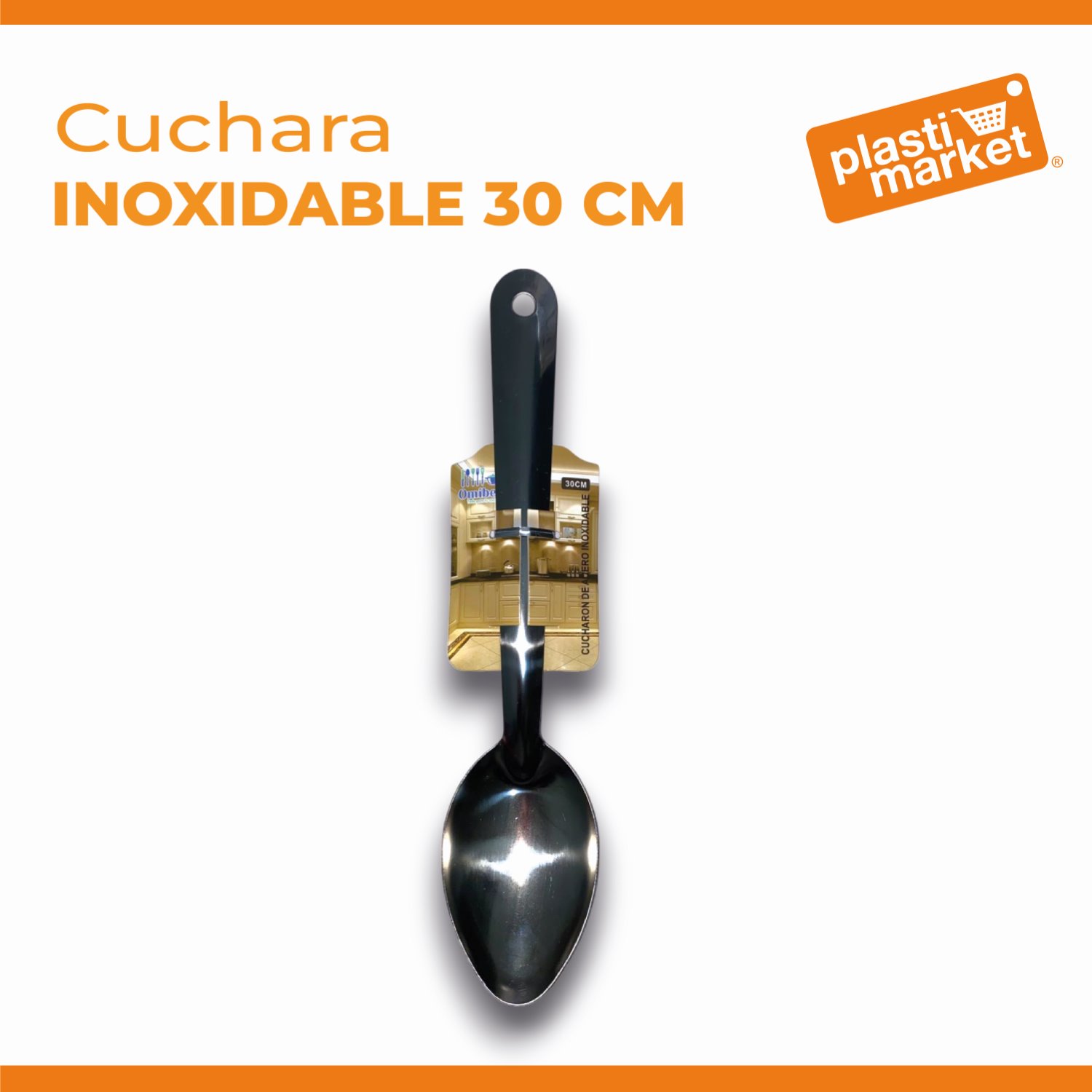 AS-1501 CUCHARA INOXIDABLE 30 CM.