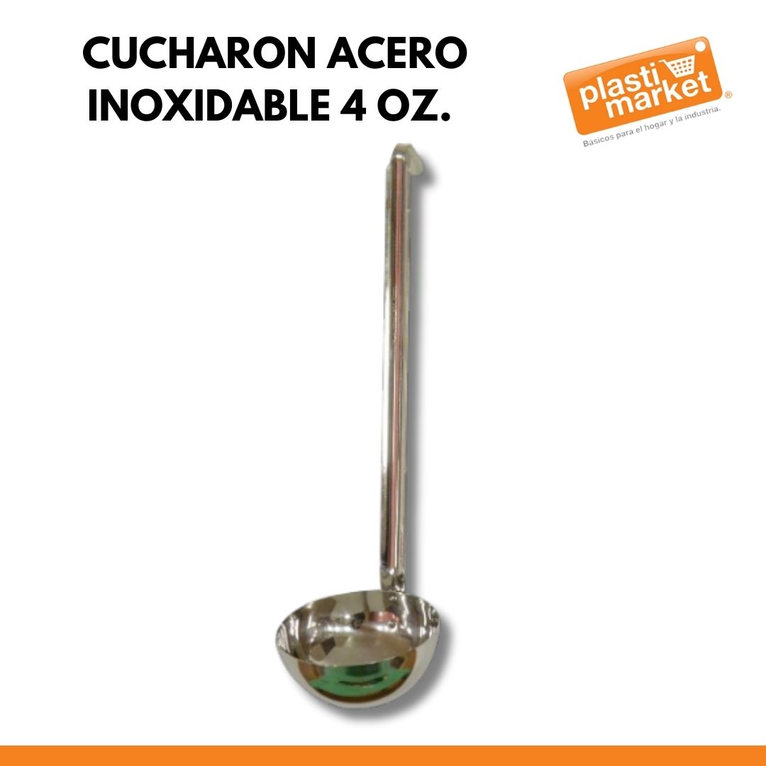 AS-1651-4 CUCHARON ACERO INOXIDABLE 4 OZ.
