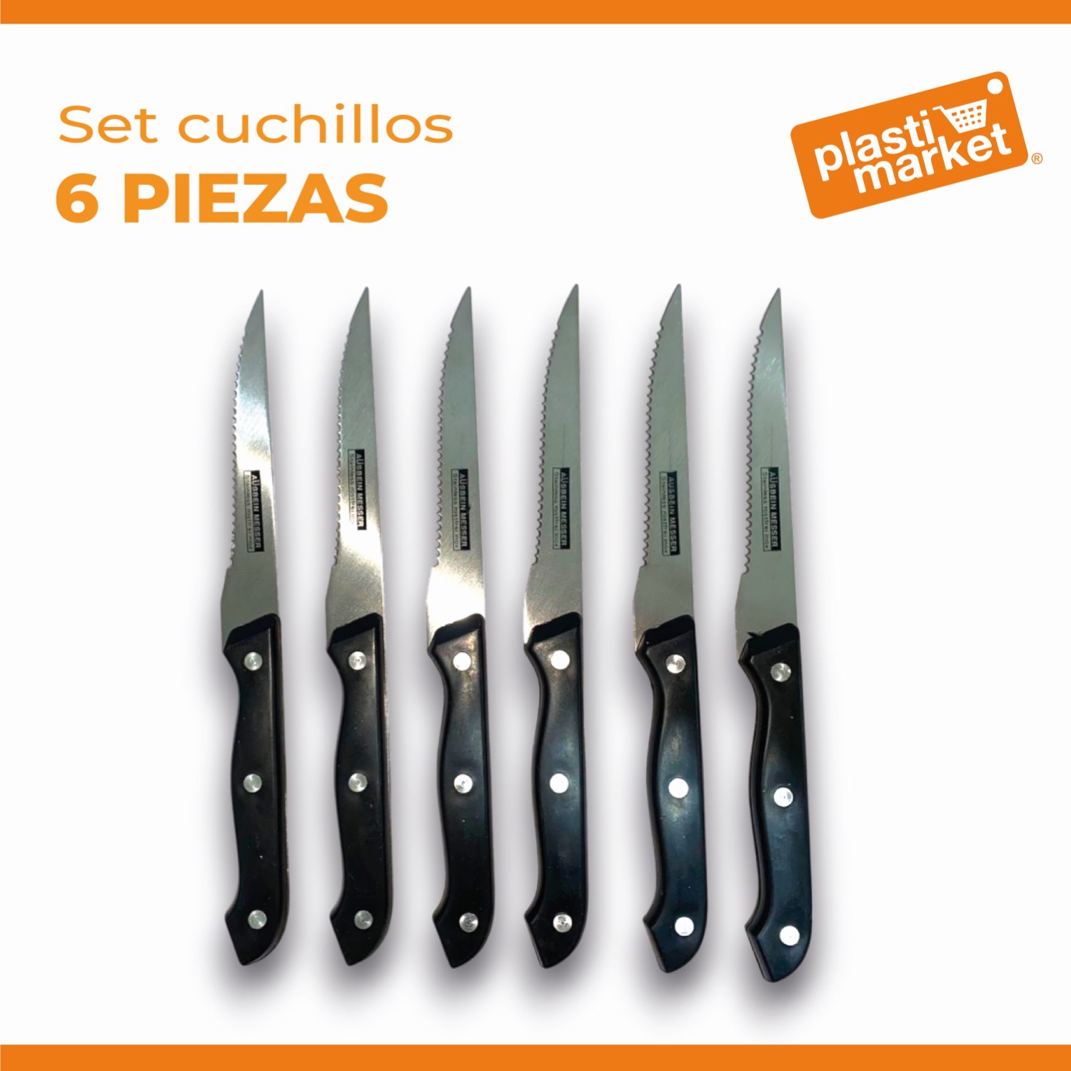 AS-2583 SET CUCHILLOS 6 PZ.