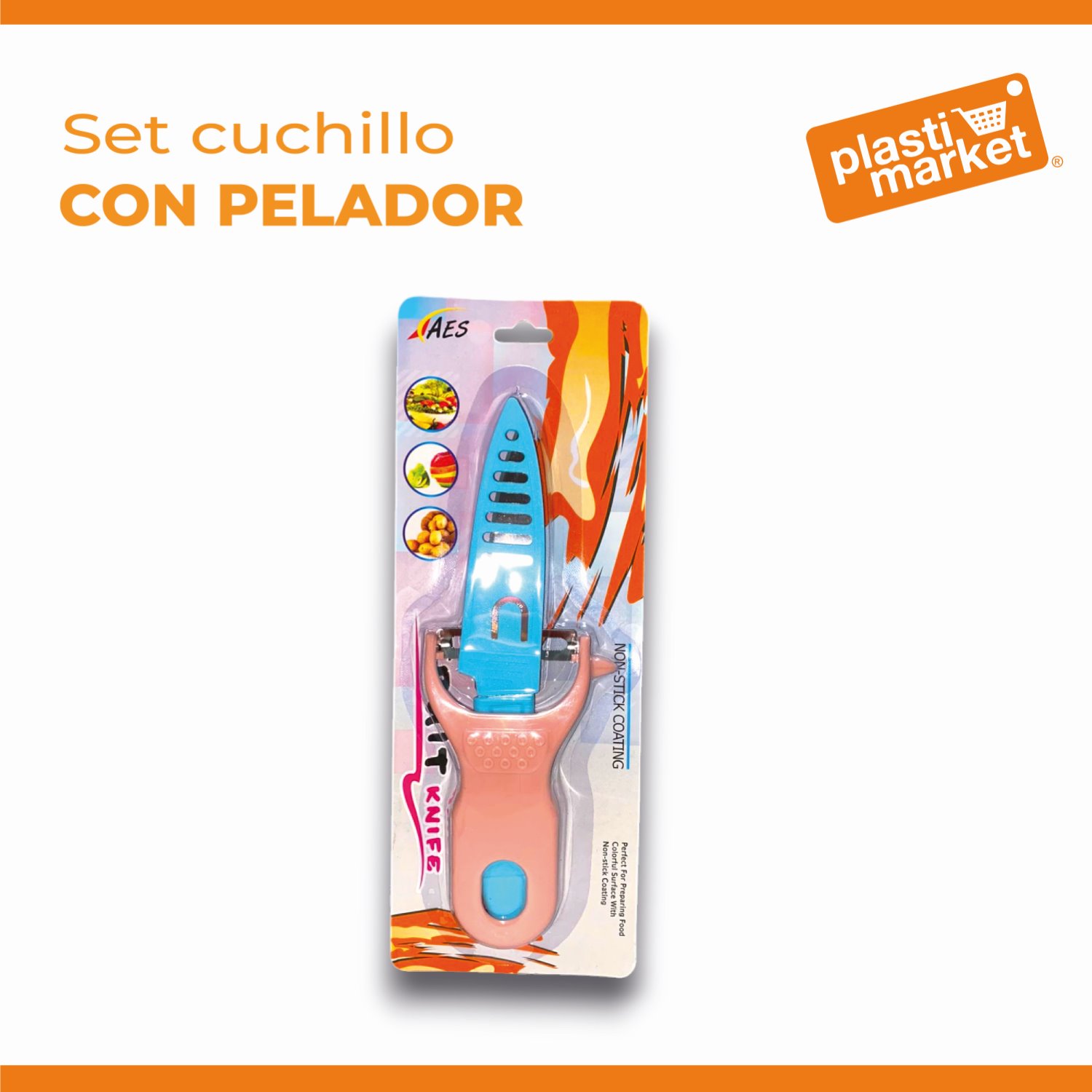AS-2955 SET CUCHILLO C/PELADOR