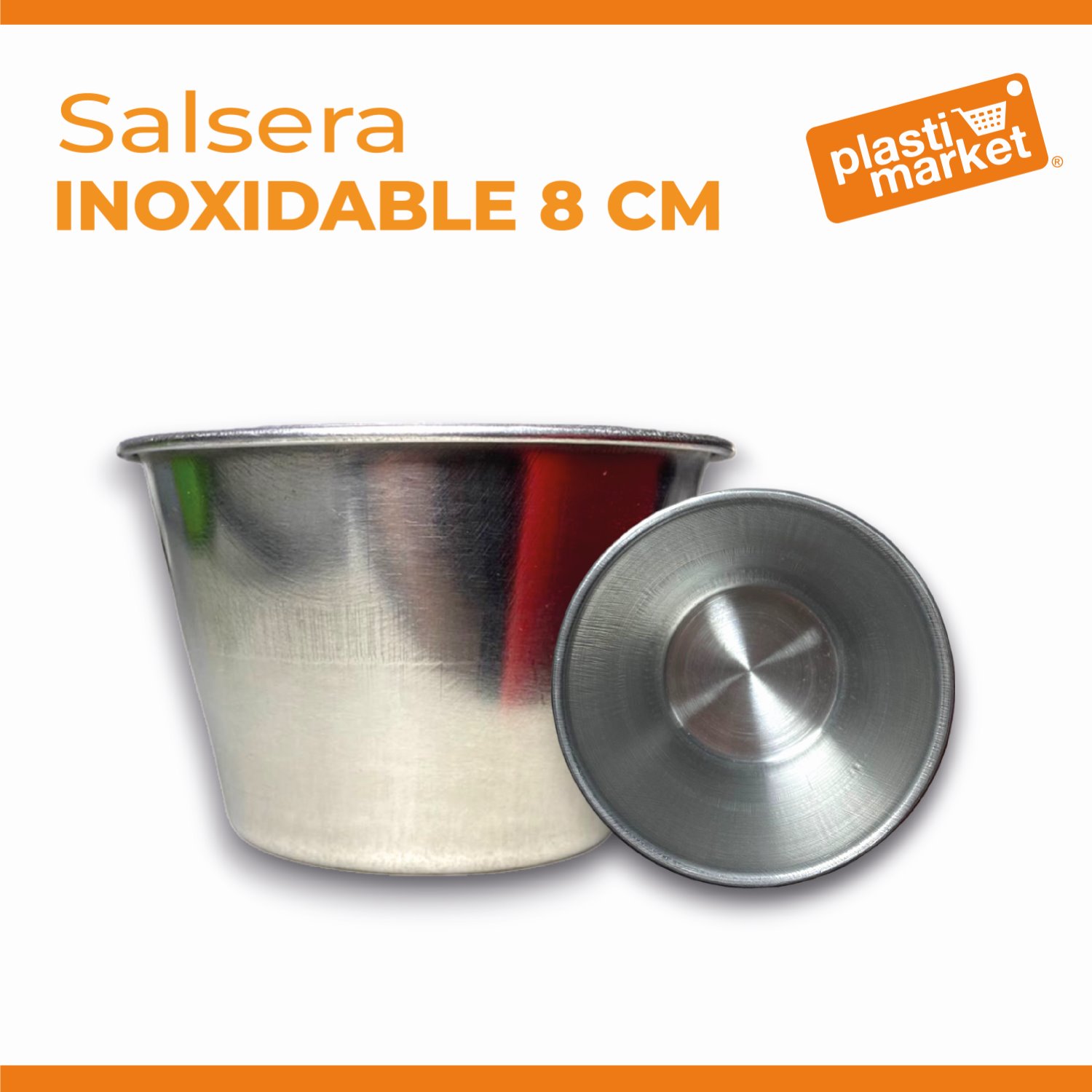 AS-3551-2 SALCERA INOXIDABLE 8 CM.