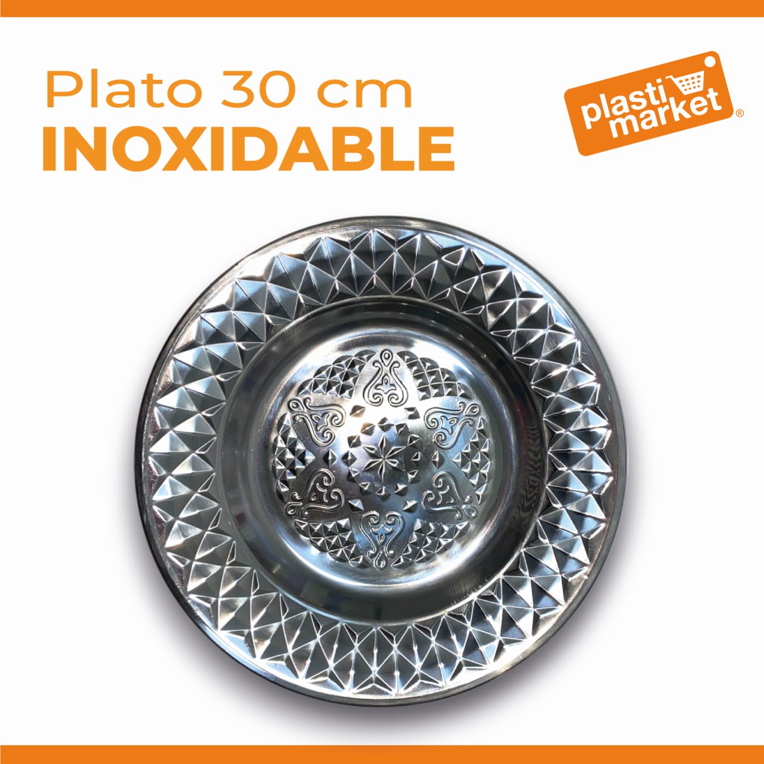 AS-4002-12 PLATO INOXIDABLE 30 CM.