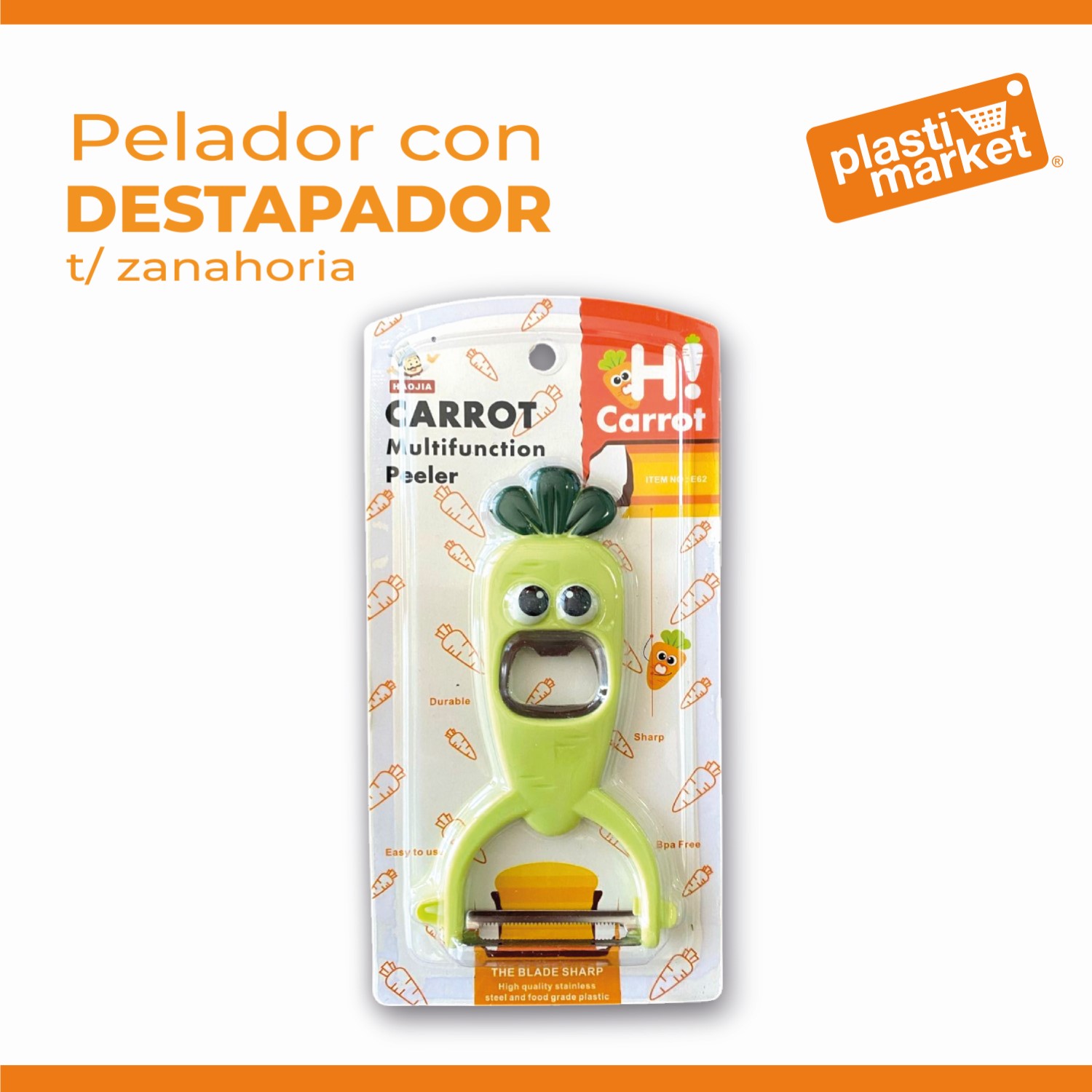 AS-9150 PELADOR C/DESTAPADOR T/ZANAHORIA