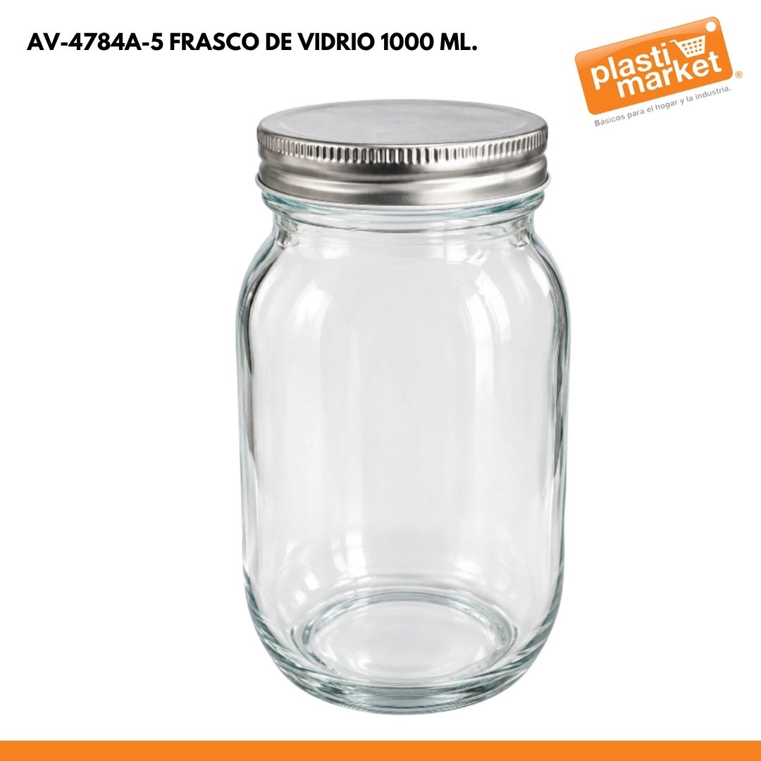 AV-4784A-5 FRASCO DE VIDRIO 1000 ML.