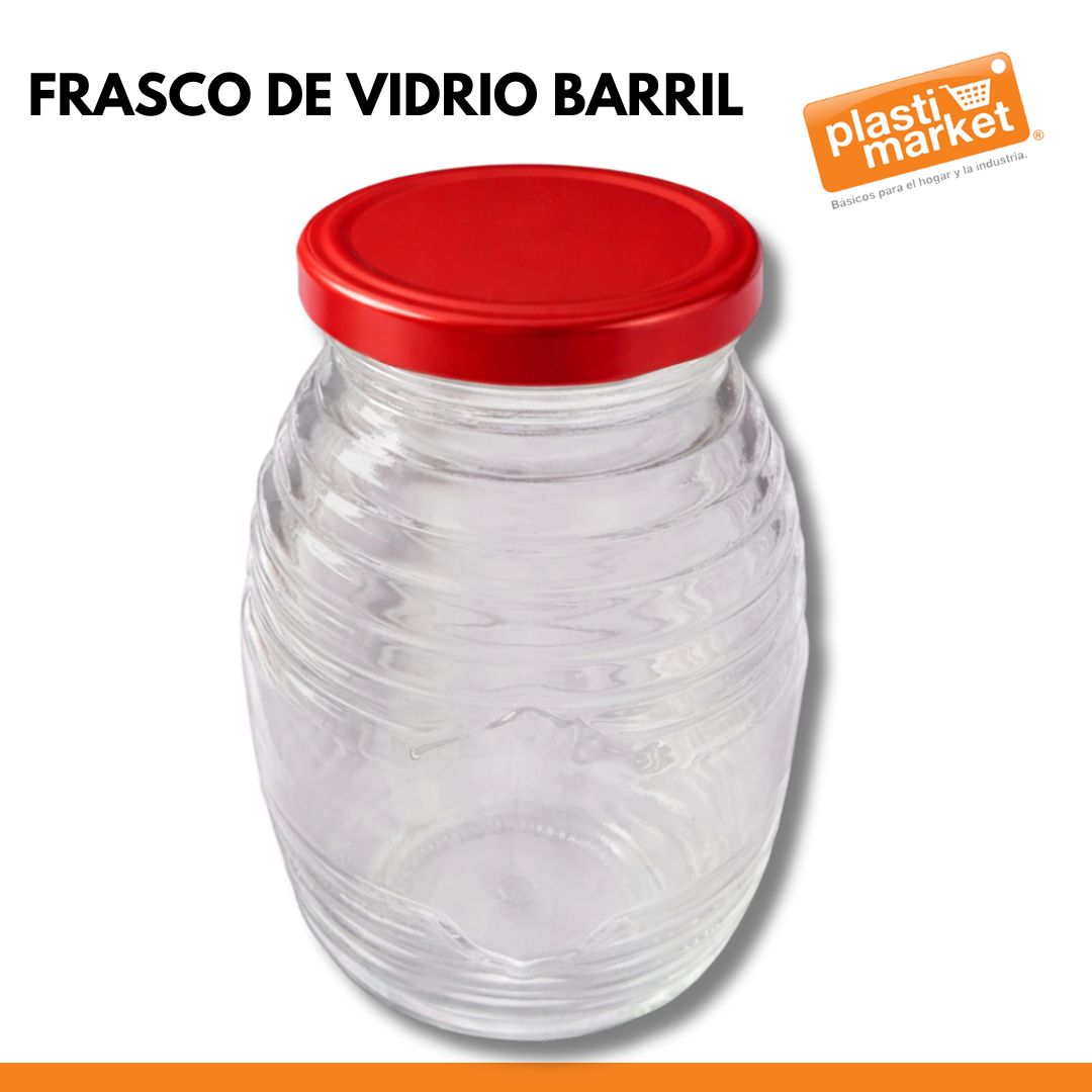 AV-4853-3 FRASCO DE VIDRIO BARRIL