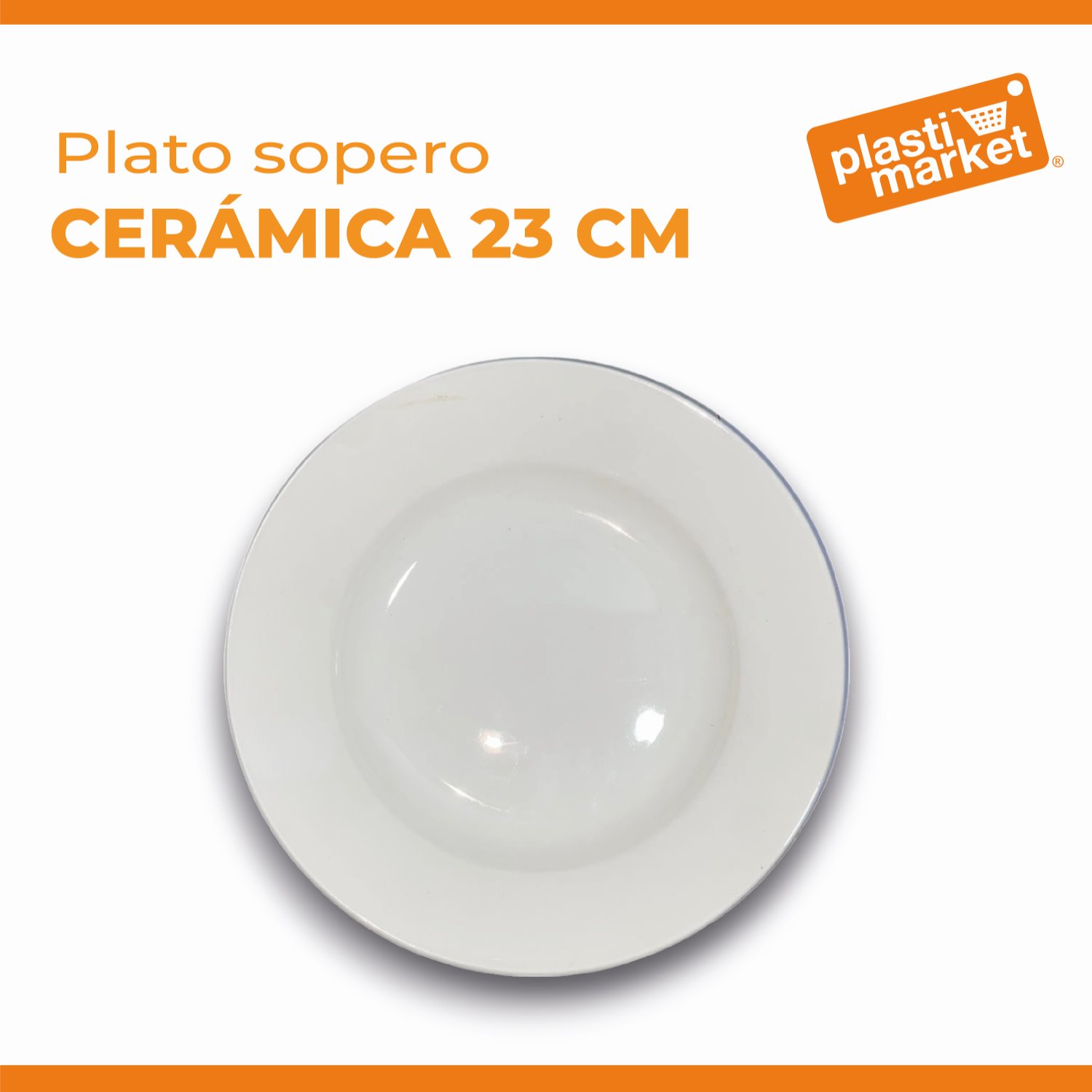AW-4506-9 PLATO SOPERO CERAMICA 23 CM./9"