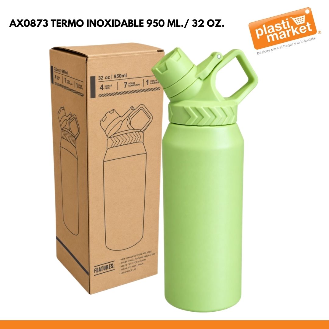AX0873 TERMO INOXIDABLE 950 ML./ 32 OZ.