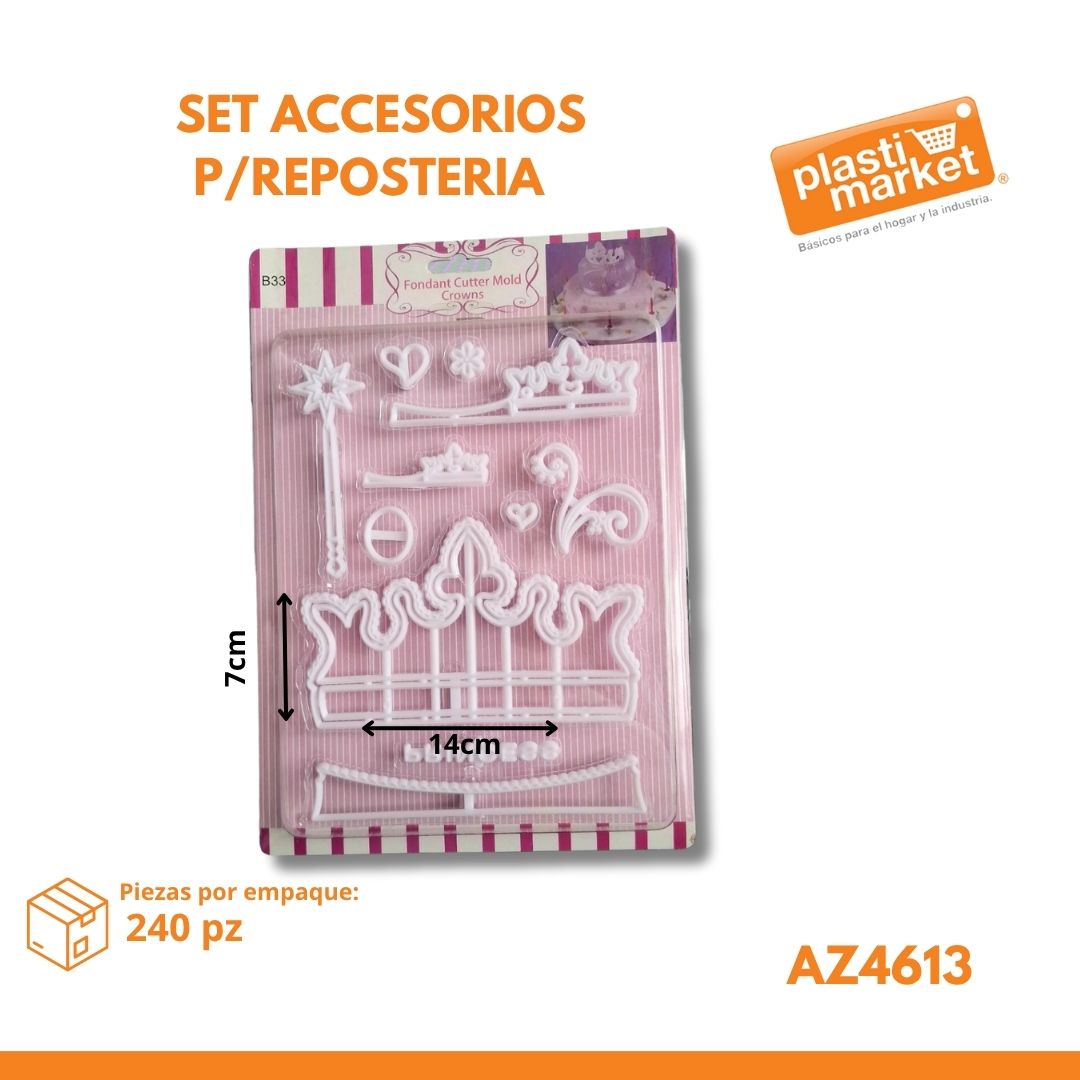 AZ-4613 SET ACCESORIOS P/REPOSTERIA "OFERTA"