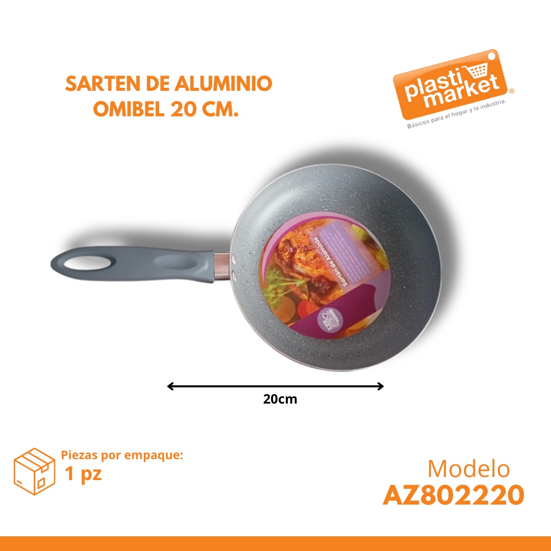 AZ-8022-20 SARTEN DE ALUMINIO OMIBEL 20 CM.