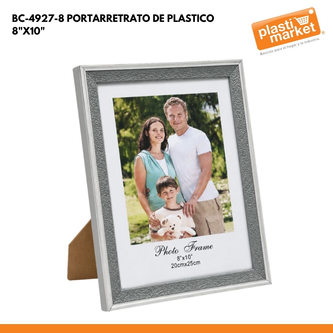 BC-4927-8 PORTARRETRATO DE PLASTICO 8"X10"