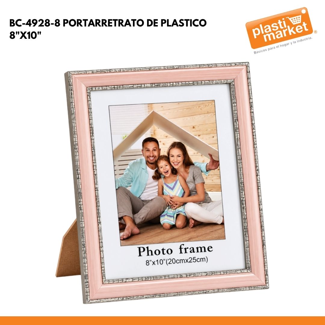 BC-4928-8 PORTARRETRATO DE PLASTICO 8"X10"
