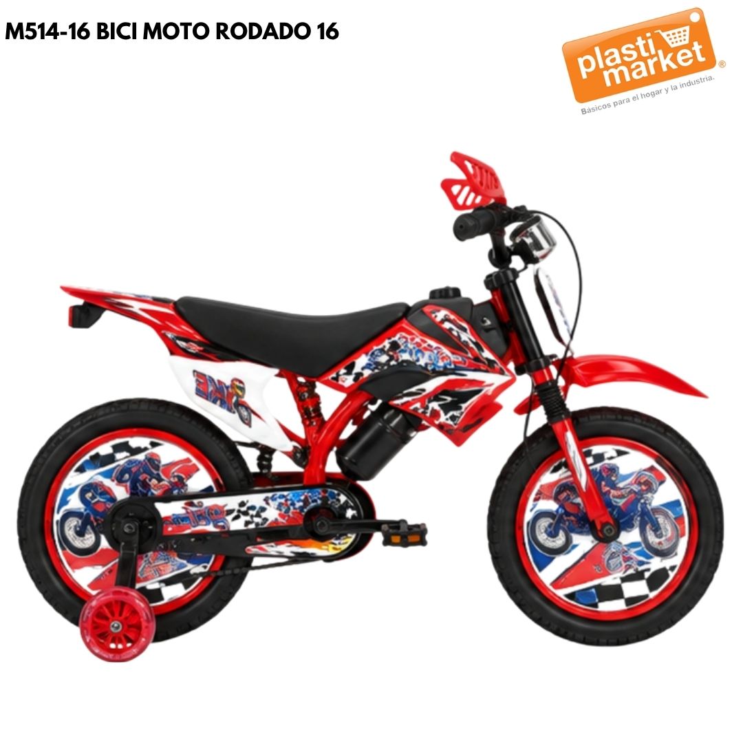 M514-16 BICICLETA MOTO RODADO 16