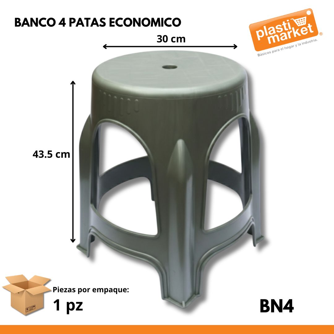 BANCO 4 PATAS ECONOMICO