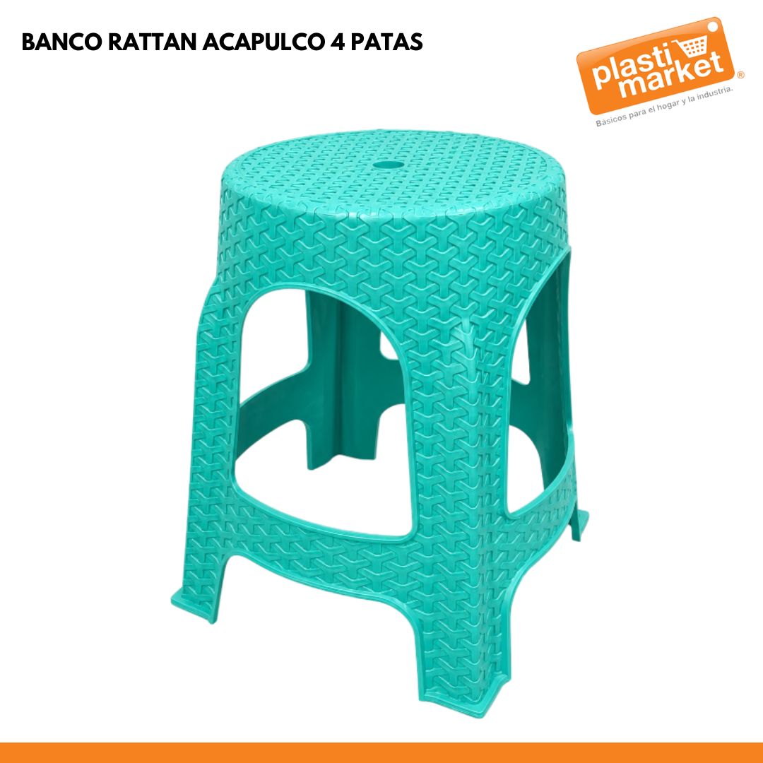BANCO RATTAN ACAPULCO 4 PATAS