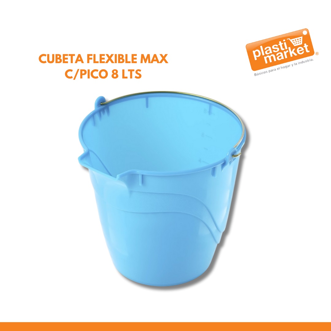 CUBETA FLEXIBLE MAX C/PICO 8 LTS.
