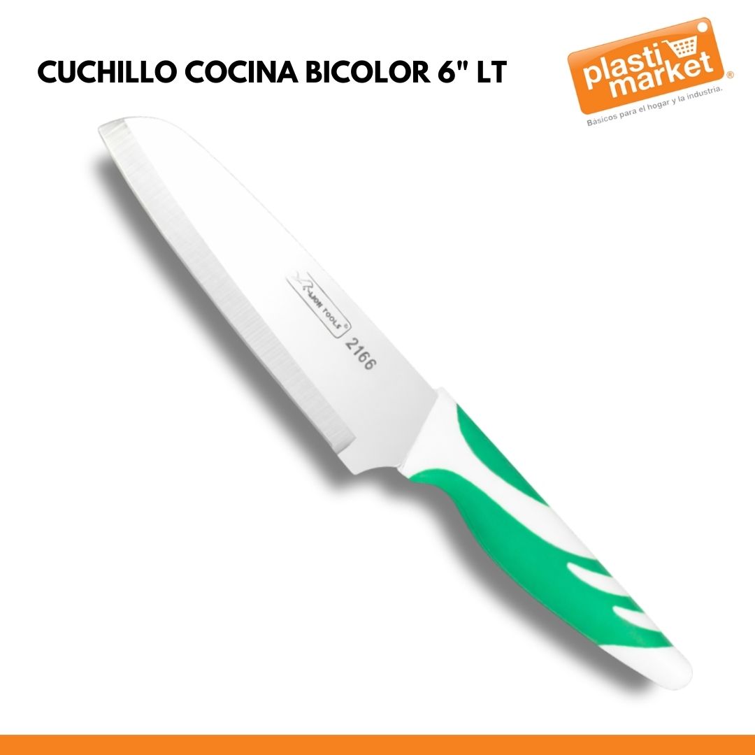 2166 CUCHILLO COCINA  BICOLOR 6" LT